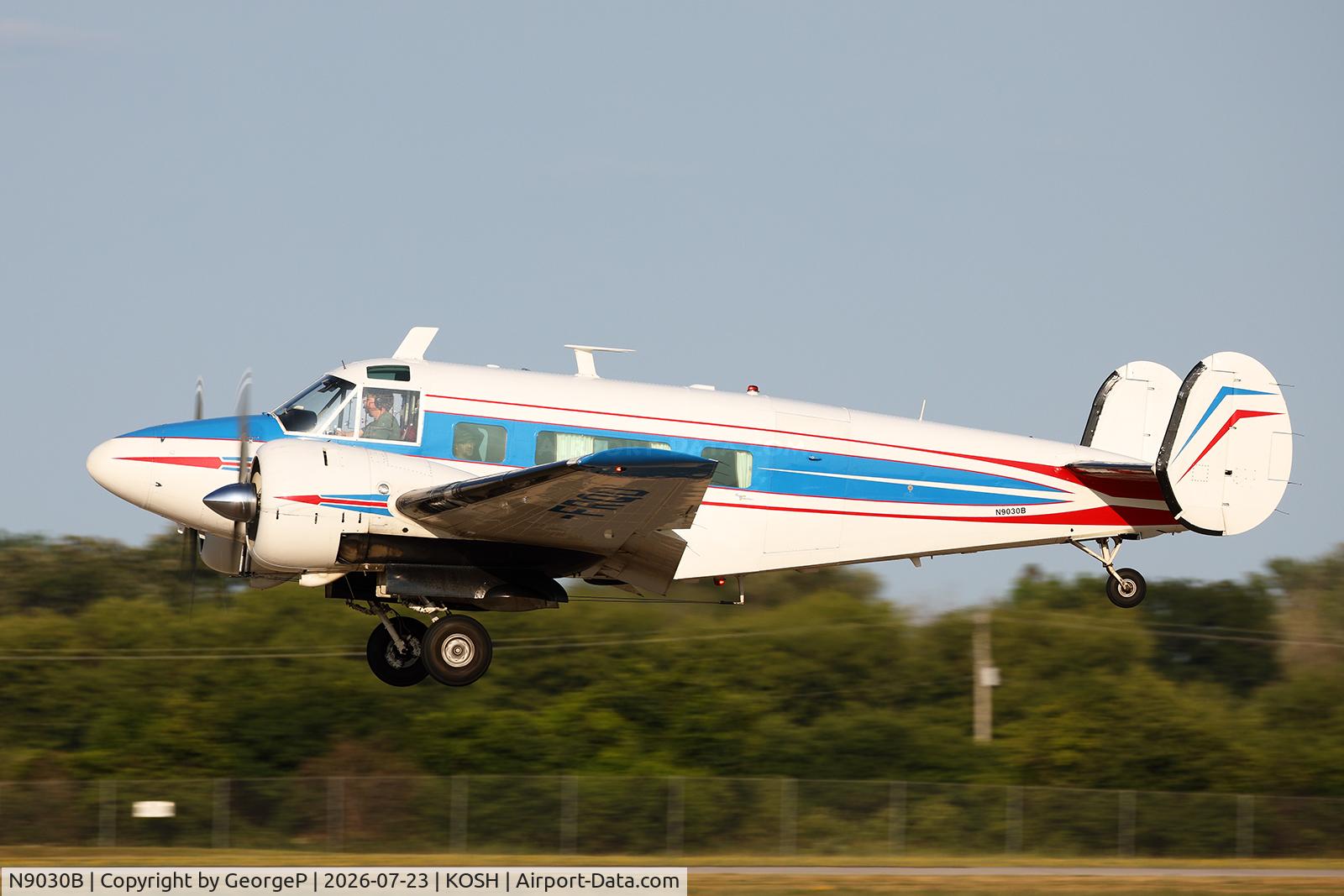 Aircraft N9030B, 1962 Beech H18, c/n BA-641, Airventure 2026., at KOSH, photo by GeorgeP