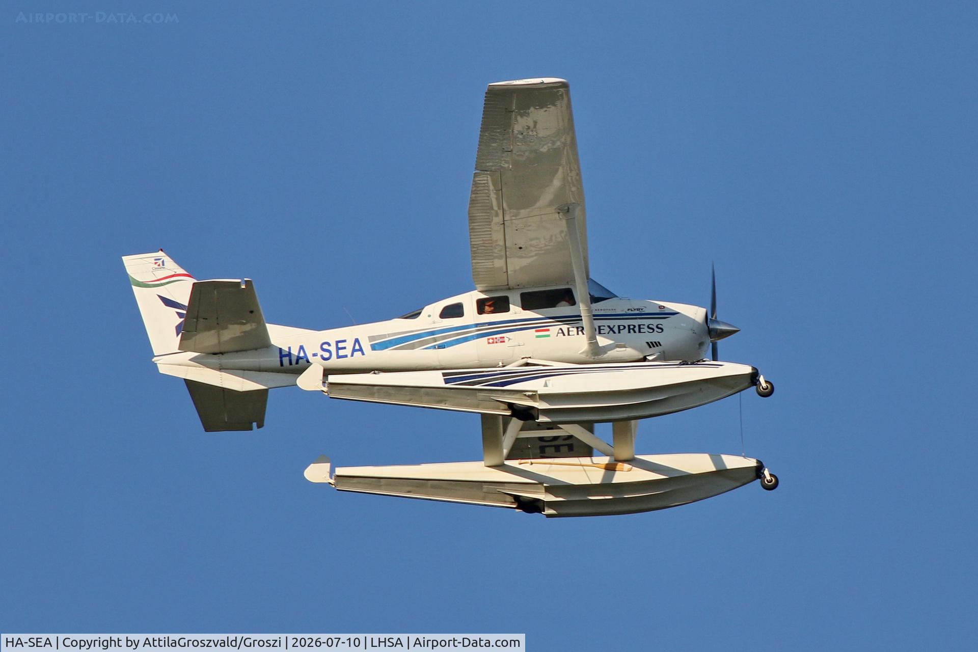 Aircraft HA-SEA, 1973 Cessna U206F Stationair Stationair, c/n U206-01959, LHSA - a Szentkirályszabadja repülőtér légterében, Magyarország, at LHSA, photo by AttilaGroszvald/Groszi