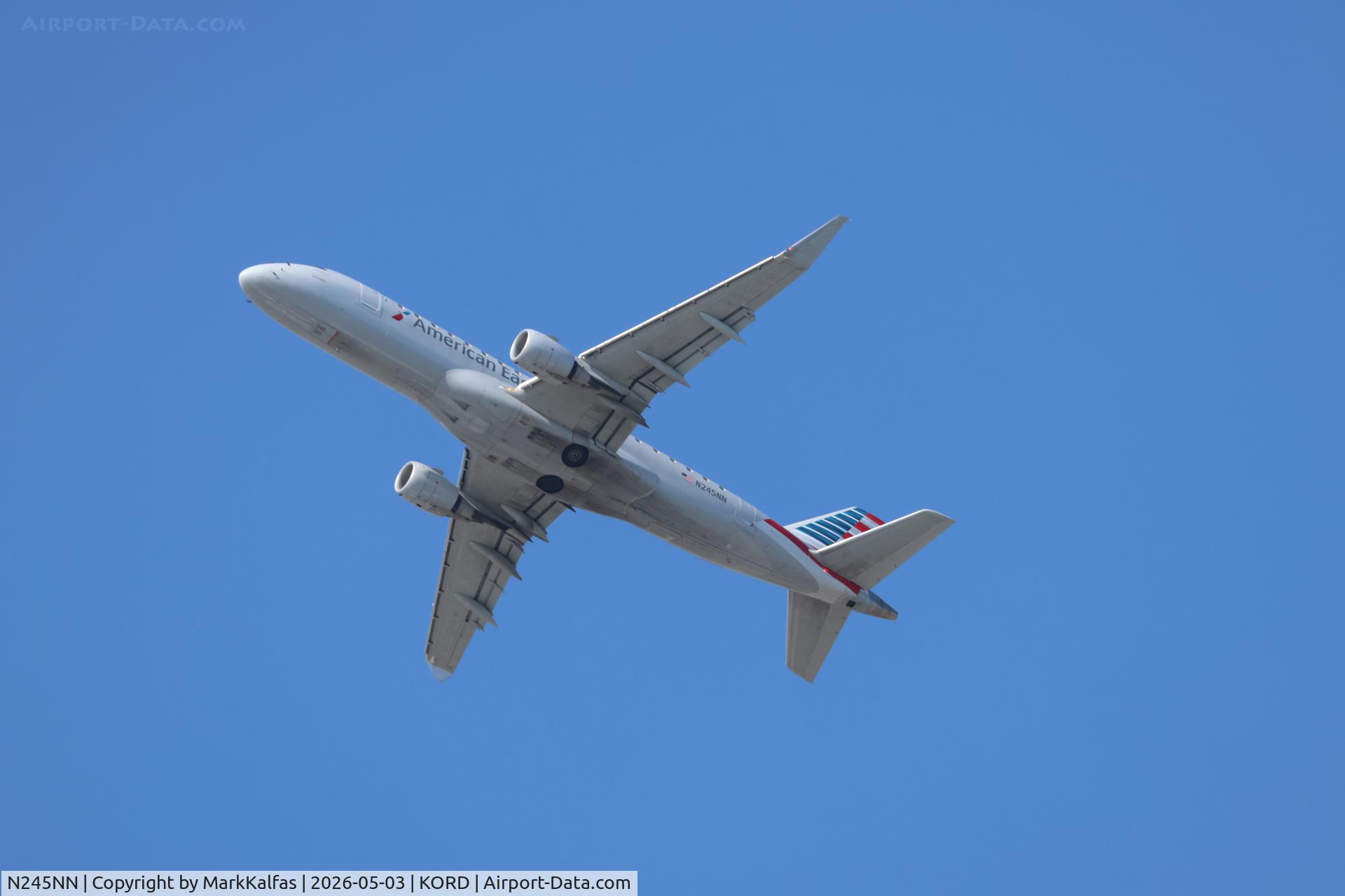 Aircraft N245NN, 2016 Embraer 175LR (ERJ-170-200LR), c/n 17000614, E75L Envoy/ American Eagle Embraer 170/175, N245NN departing 28R KORD, at KORD, photo by MarkKalfas