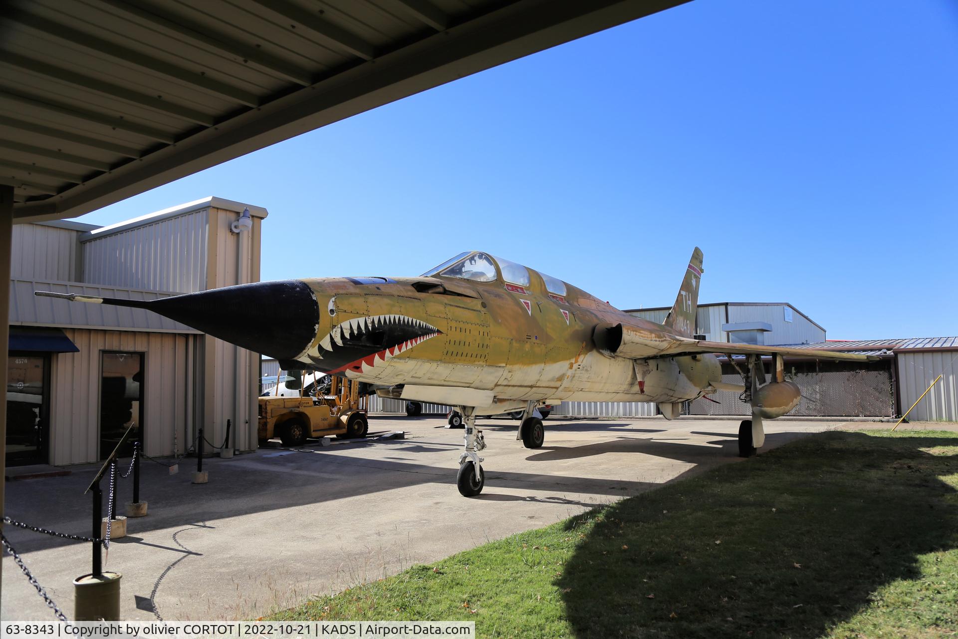 Aircraft 63-8343, 1962 Republic F-105F-1-RE Thunderchief, c/n F120, 2022, at KADS, photo by olivier CORTOT