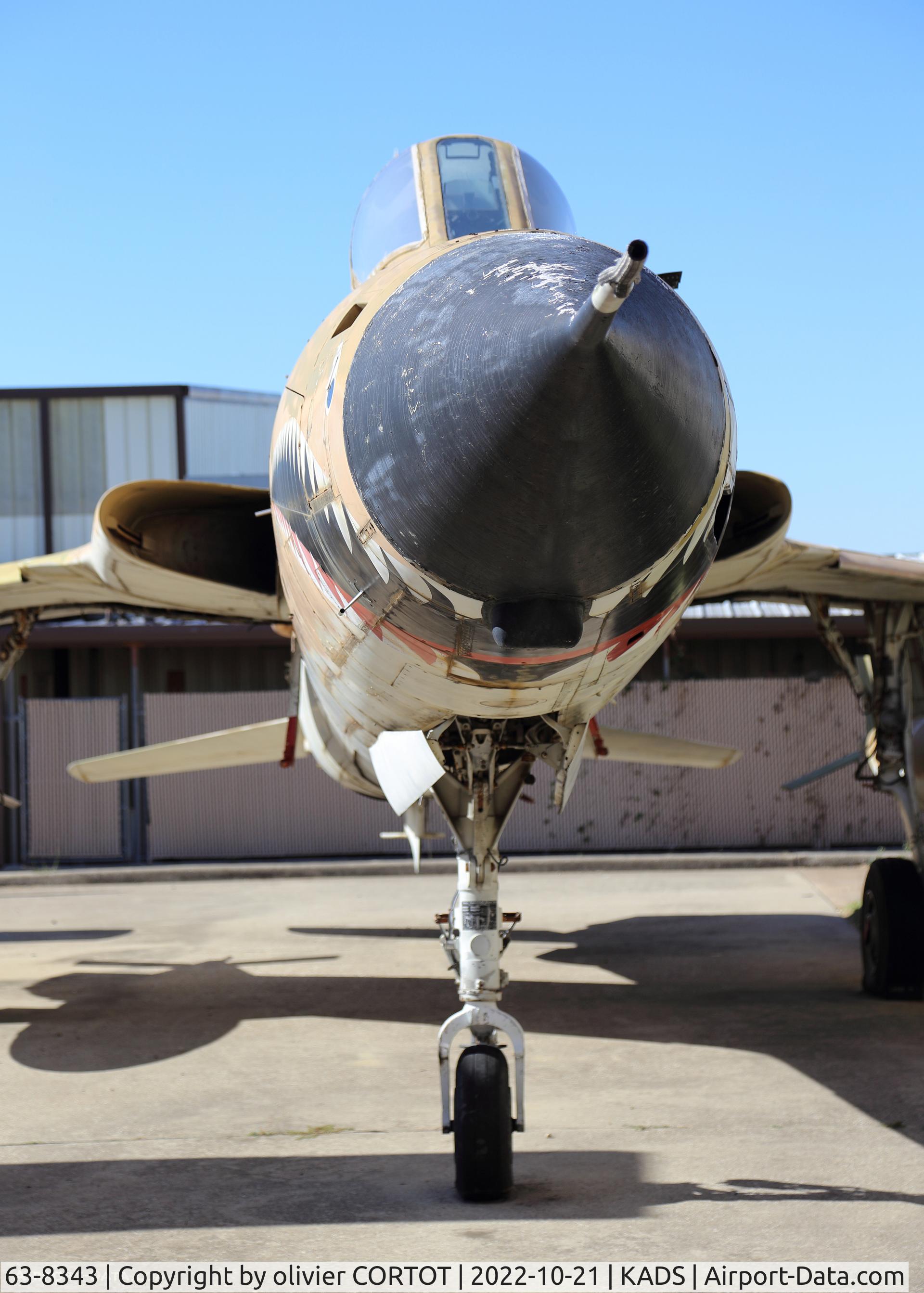 Aircraft 63-8343, 1962 Republic F-105F-1-RE Thunderchief, c/n F120, 2022, at KADS, photo by olivier CORTOT