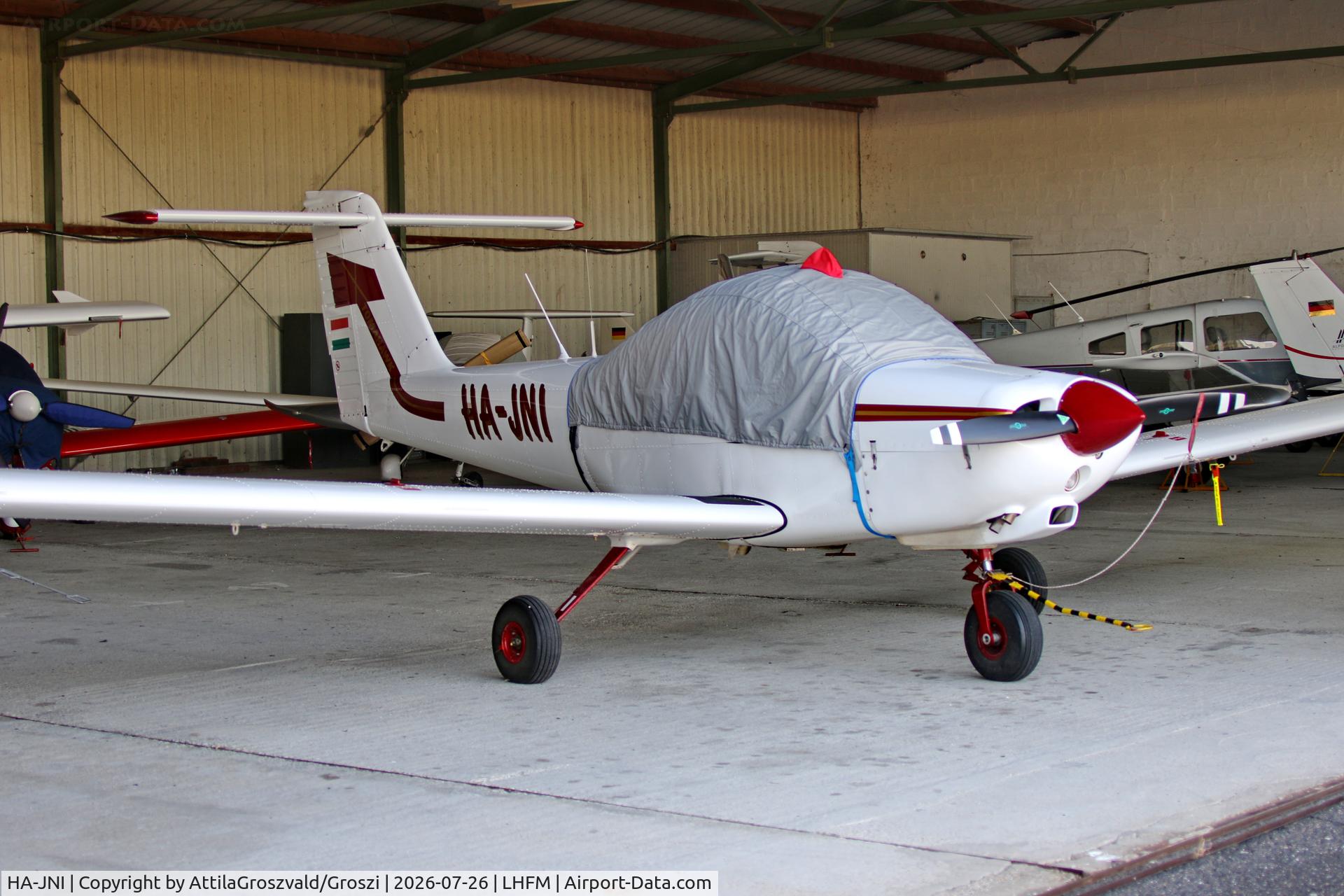Aircraft HA-JNI, 1979 Piper PA-38-112 Tomahawk Tomahawk, c/n 38-80A0036, LHFM - Fertöszentmiklós Meidl-Airport, Hungary, at LHFM, photo by AttilaGroszvald/Groszi