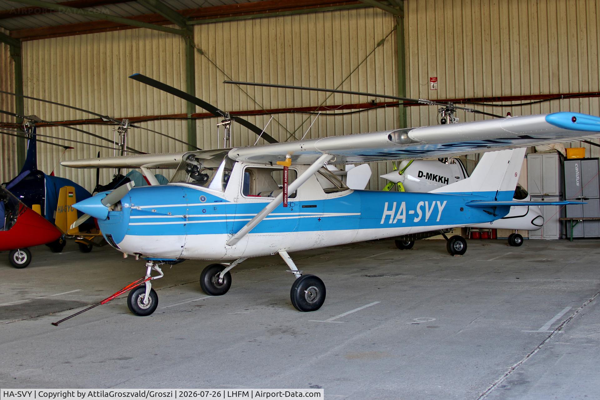 Aircraft HA-SVY, 1967 Reims Cessna F150G, c/n 0140, LHFM - Fertöszentmiklós Meidl-Airport, Hungary, at LHFM, photo by AttilaGroszvald/Groszi