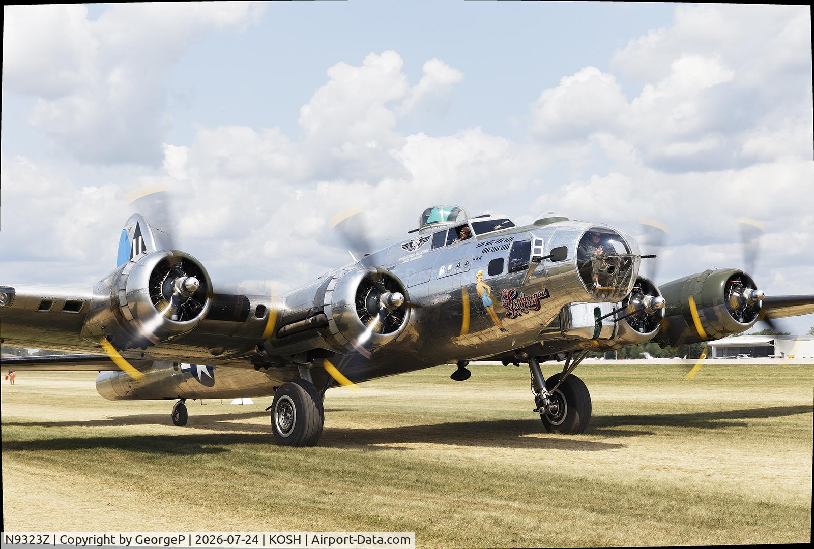 Aircraft N9323Z, 1944 Boeing B-17G-85-DL Flying Fortress, c/n 32155, Airventure 2026., at KOSH, photo by GeorgeP