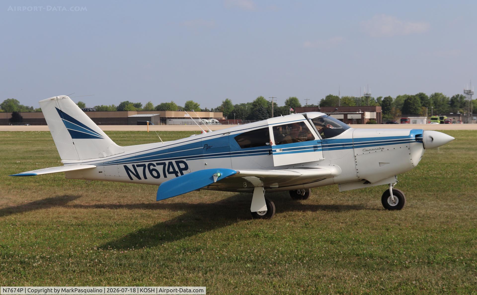 Aircraft N7674P, 1961 Piper PA-24, c/n 24-2887, Piper PA-24, at KOSH, photo by MarkPasqualino