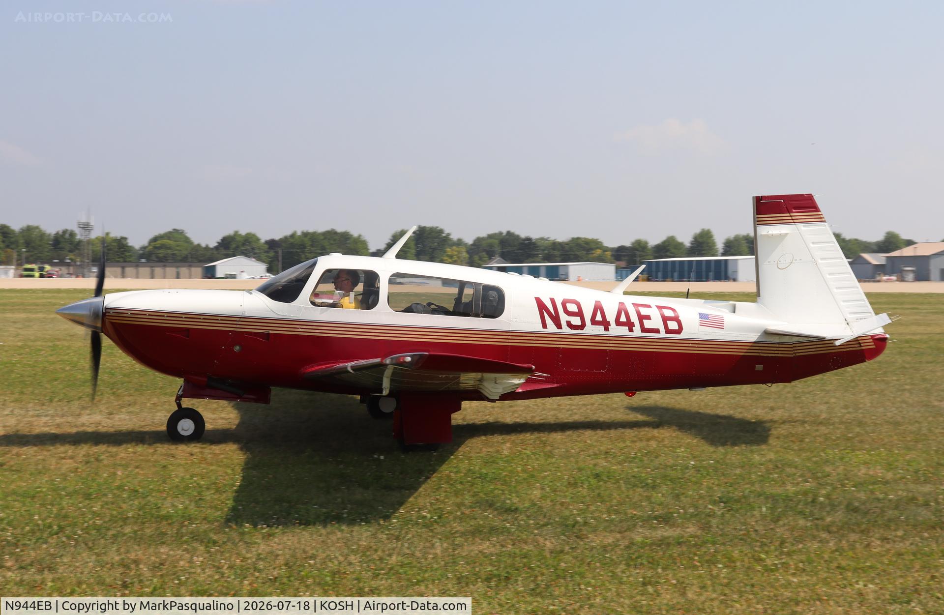 Aircraft N944EB, 1997 Mooney M20R Ovation, c/n 29-0111, Mooney M20R, at KOSH, photo by MarkPasqualino
