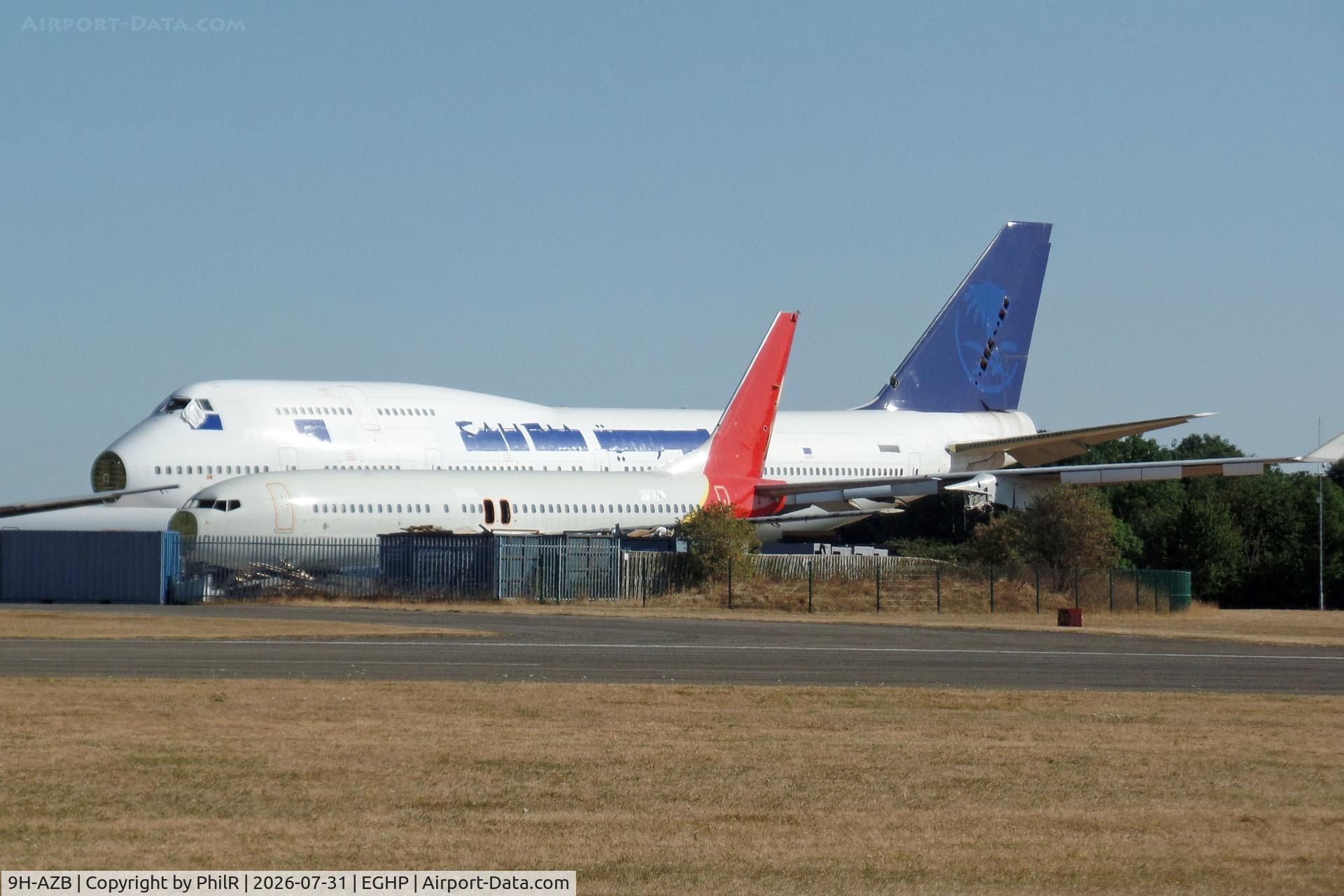 Aircraft 9H-AZB, 2003 Boeing 747-428, c/n 32869 l/n 1327, 9H-AZB 2003 Boeing 747-428F Air Atlanta Europe Kemble, at EGHP, photo by PhilR
