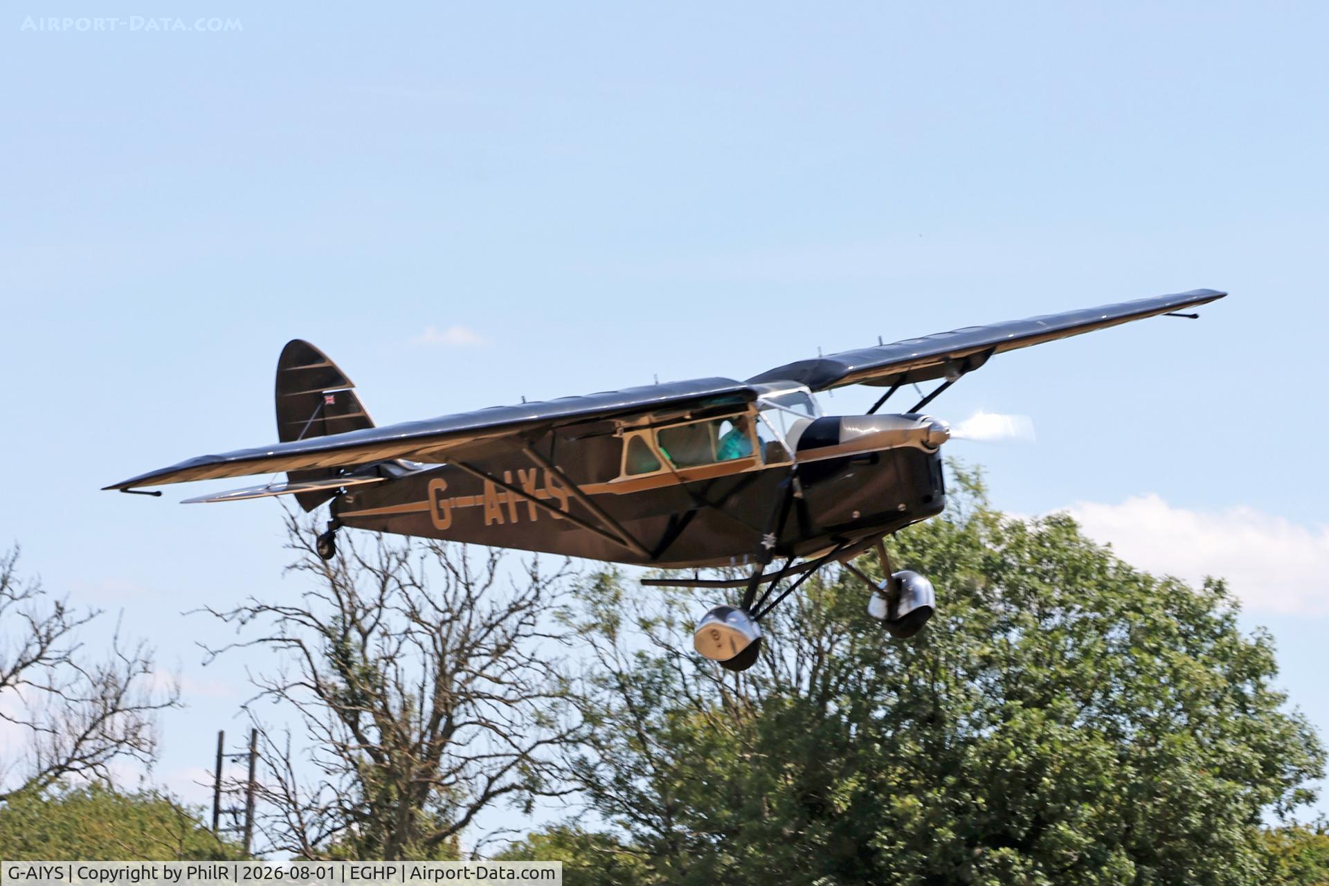Aircraft G-AIYS, 1934 De Havilland DH.85 Leopard Moth, c/n 7089, G-AIYS 1934 DH85 Leopard Moth Jodel Fly In Popham, at EGHP, photo by PhilR