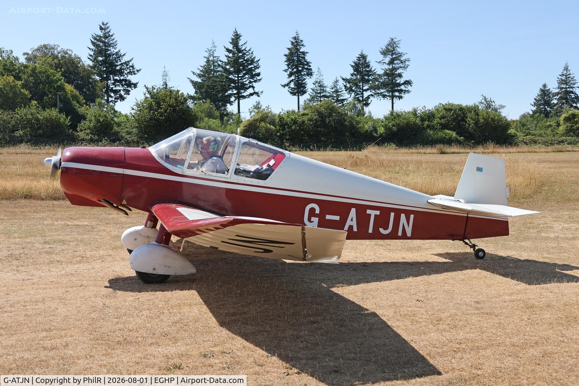 Aircraft G-ATJN, 1958 Jodel D-119, c/n 863, G-ATJN 1958 ETS Dormois Jodel D119 Jodel Fly In Popham 01.08.26.jpg, at EGHP, photo by PhilR