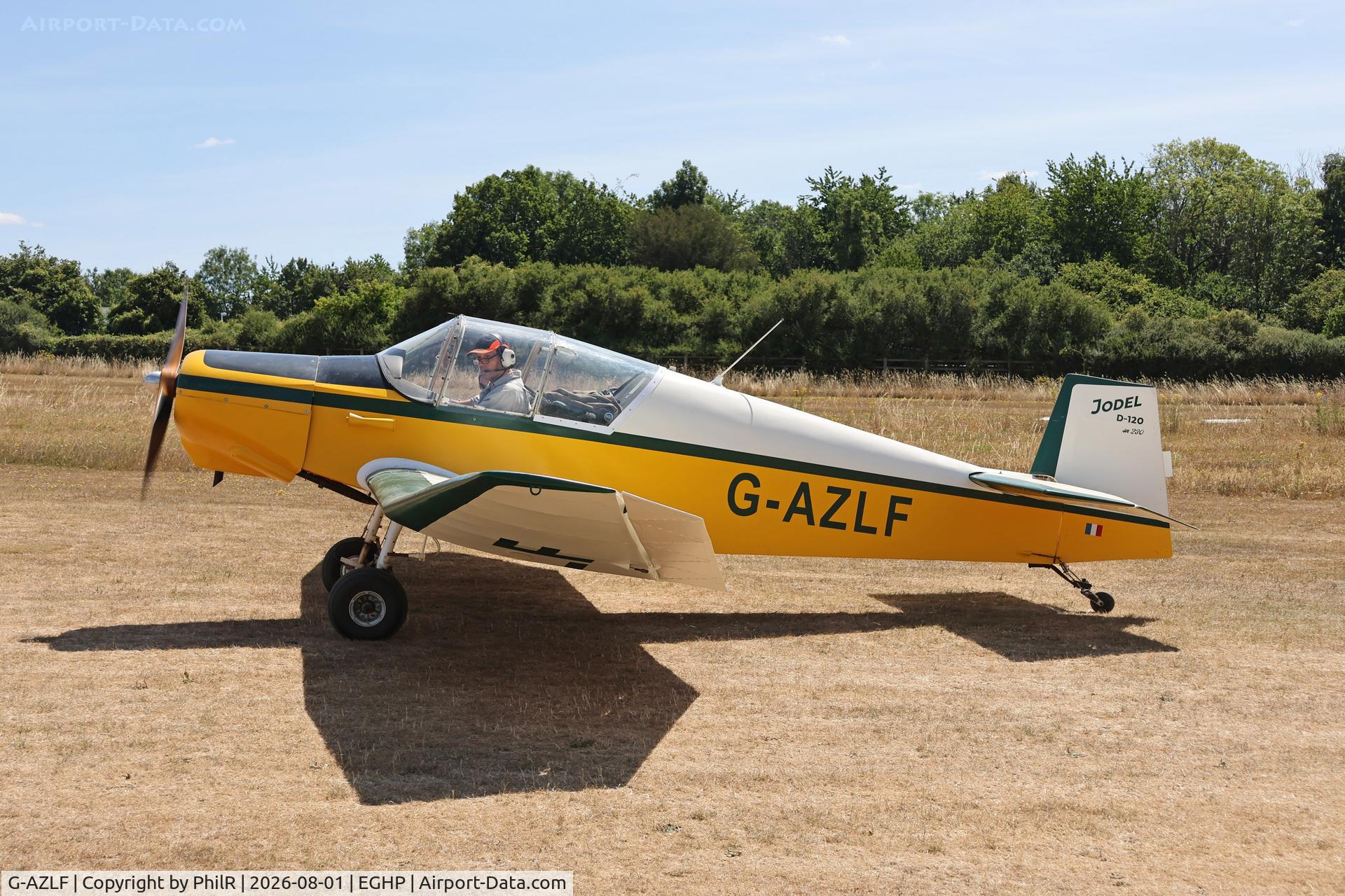 Aircraft G-AZLF, 1963 Wassmer (Jodel) D-120 Paris-Nice, c/n 230, G-AZLF 1963 SWA Jodel D120 Paris-Nice Jodel Fly In Popham 01.08.26 (3).jpg, at EGHP, photo by PhilR
