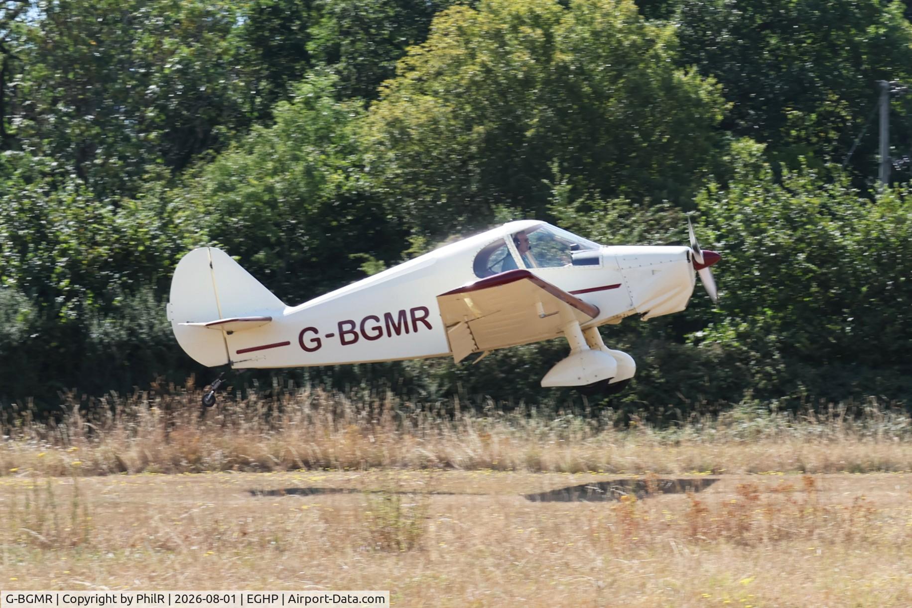 Aircraft G-BGMR, 1981 Gardan GY-20 Minicab (Barritault JB-01 standard), c/n PFA 056-10153, G-BGMR 1981 Minicab (JB01 Standard) Jodel Fly In Popham, at EGHP, photo by PhilR