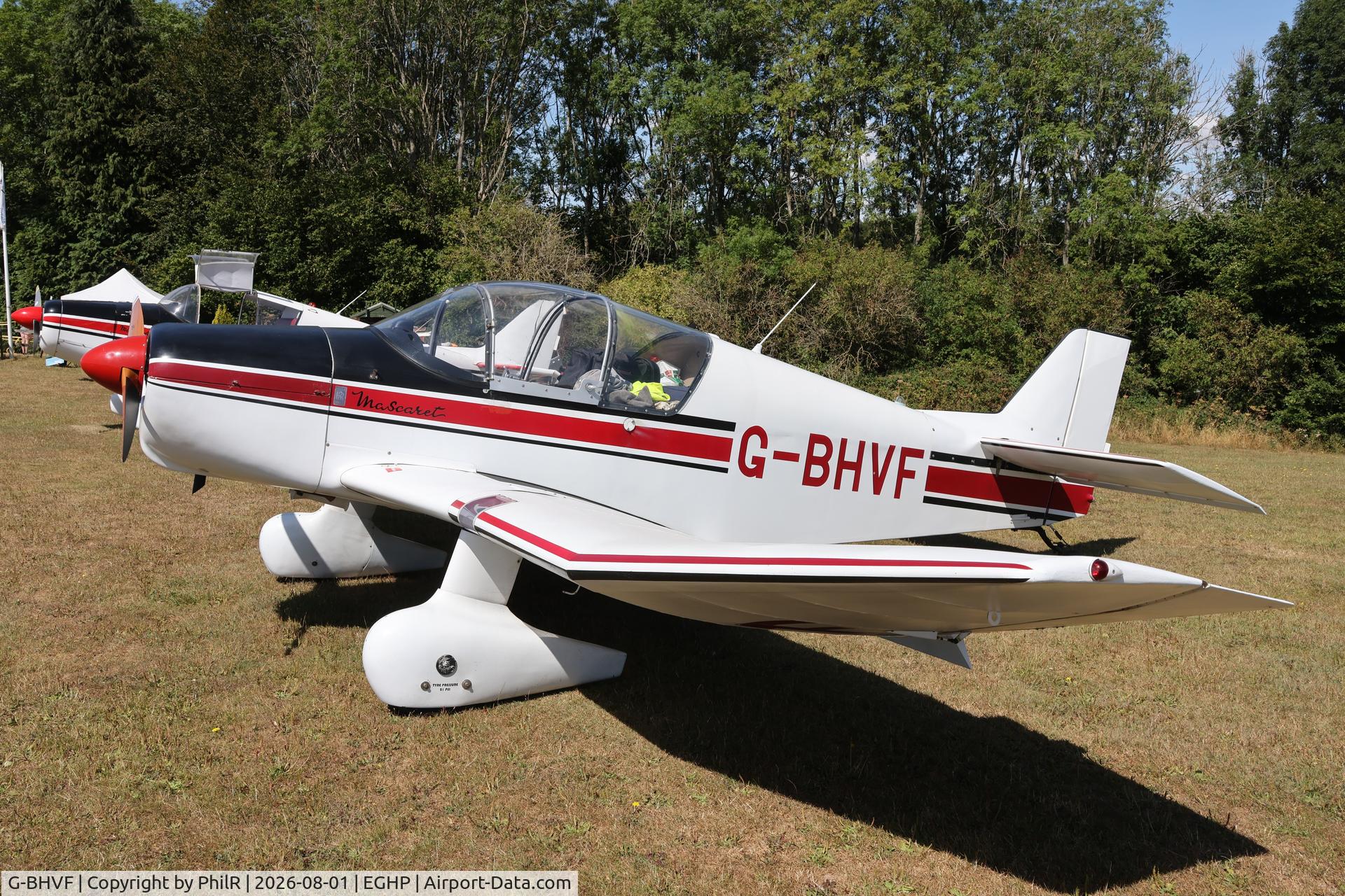 Aircraft G-BHVF, 1963 SAN Jodel D-150 Mascaret, c/n 11, G-BHVF 1963 Societe Aeronautique Normande Jodel D150 Mascaret Jodel Fly In Popham, at EGHP, photo by PhilR