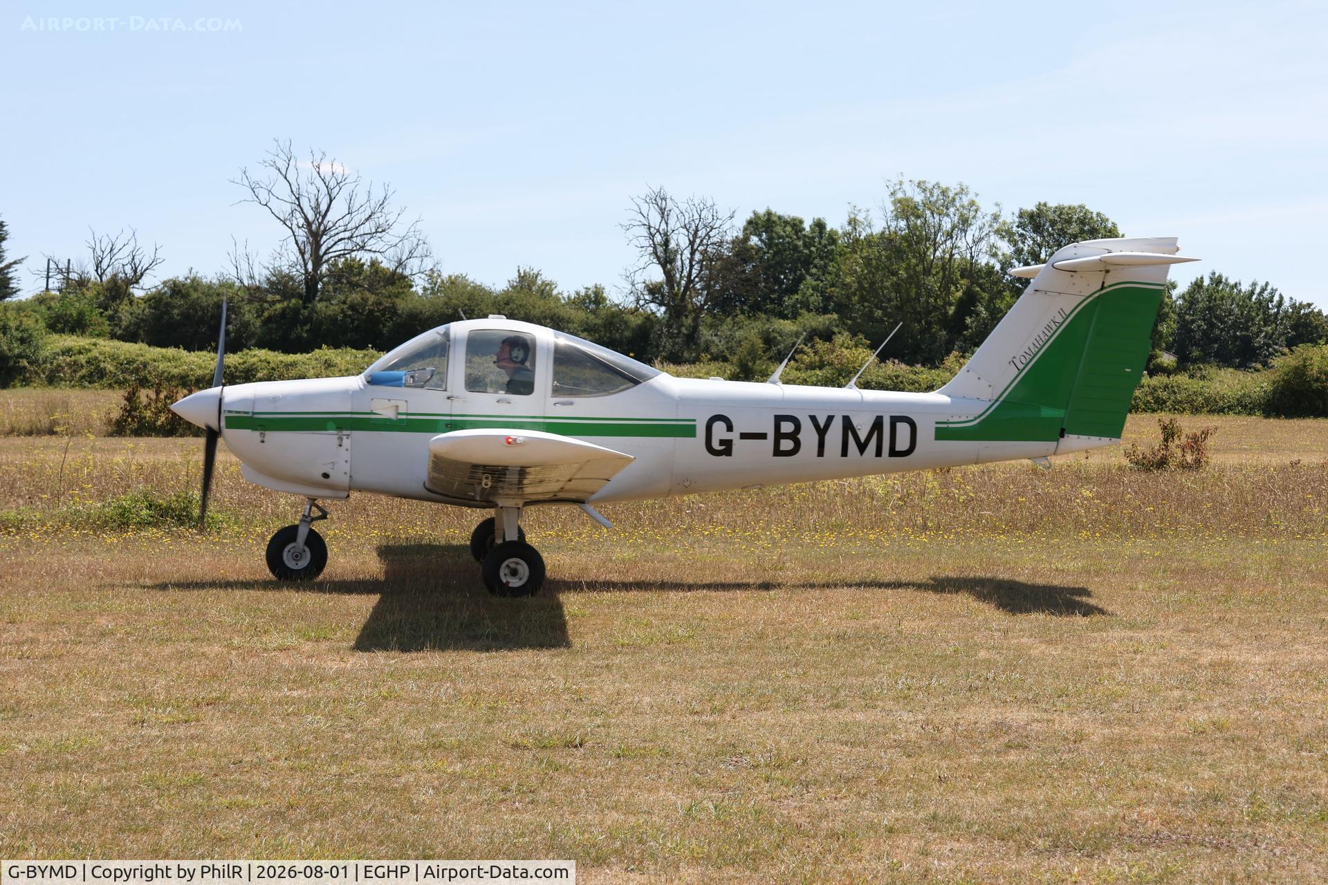 Aircraft G-BYMD, 1982 Piper PA-38-112 Tomahawk Tomahawk, c/n 38-82A0009, G-BYMD 1982 Piper PA-38-112 Tomahawk Jodel Fly In Popham, at EGHP, photo by PhilR