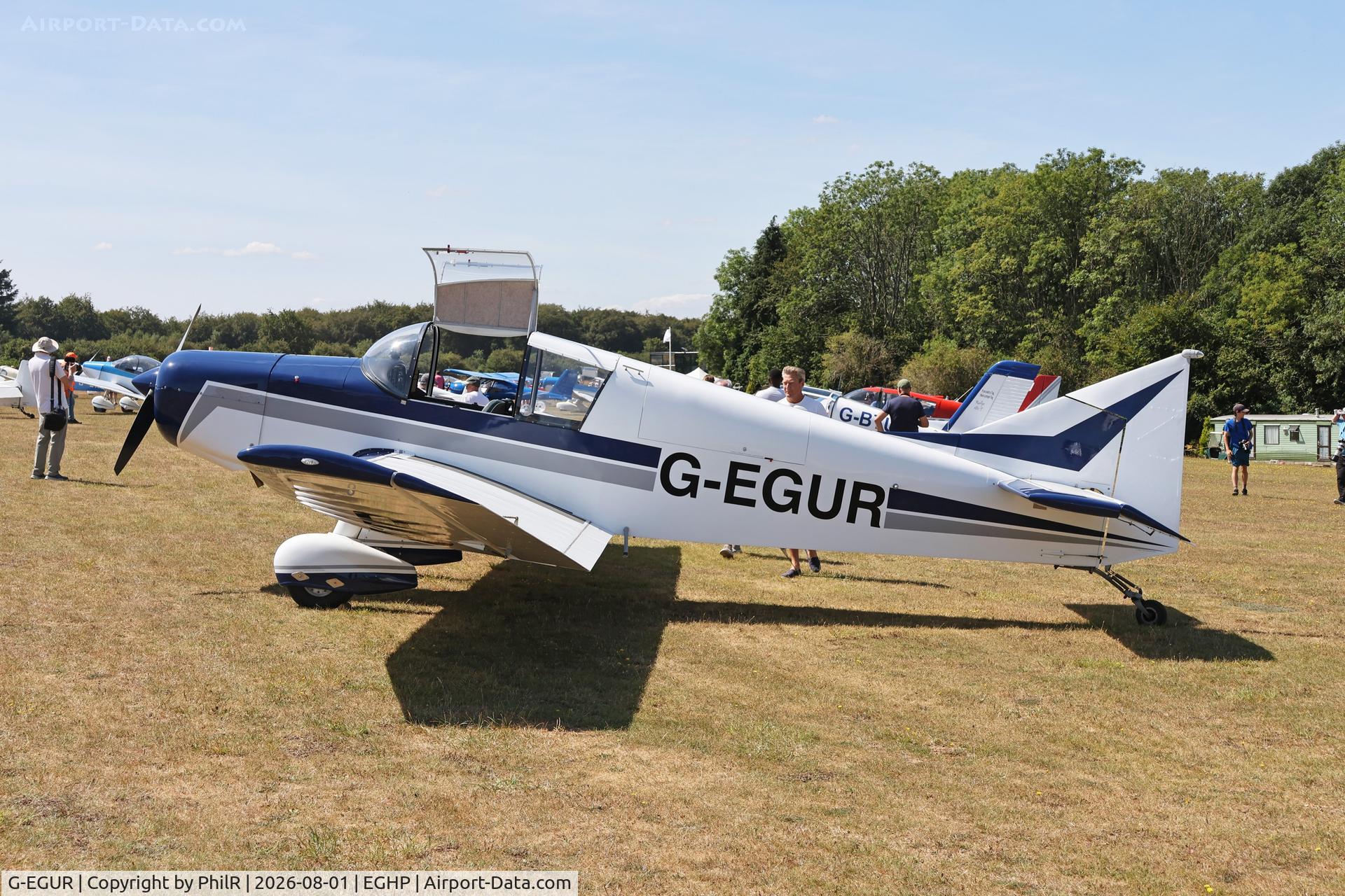 Aircraft G-EGUR, 1961 Jodel D-140B Mousequetaire II, c/n 52, G-EGUR 1961 Societe Aeronautique Normande Jodel D140B Mousqetaire Jodel Fly In Popham, at EGHP, photo by PhilR