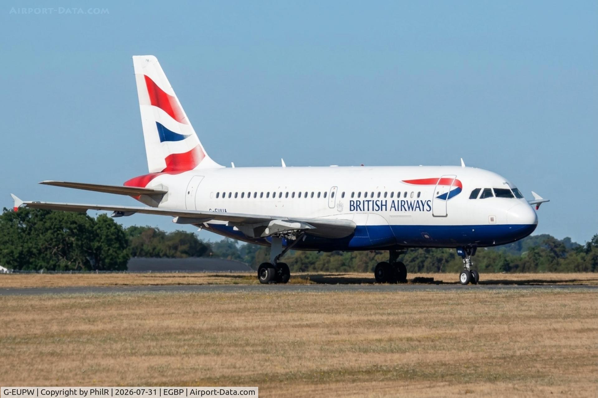 Aircraft G-EUPW, 2001 Airbus A319-131, c/n 1440, G-EUPW 2001 Airbus A319-131 British Airways Kemble, at EGBP, photo by PhilR