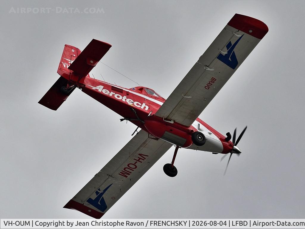 Aircraft VH-OUM, Air Tractor AT-802A, c/n 802A-0764, Aerotech, at LFBD, photo by Jean Christophe Ravon / FRENCHSKY