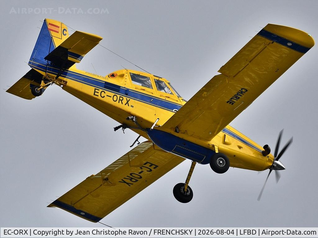Aircraft EC-ORX, Air Tractor Inc AT-802, c/n 802-1233, Titan Aerial Firefighting, at LFBD, photo by Jean Christophe Ravon / FRENCHSKY