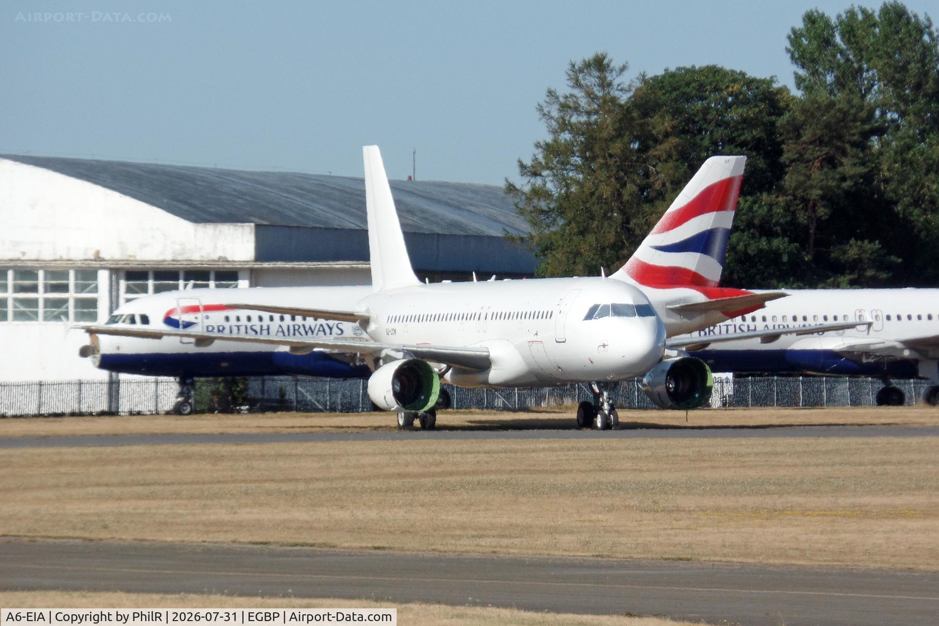 Aircraft A6-EIA, 2003 Airbus A320-232, c/n 1944, VQ-CCM 2003 Airbus A320-232 Kemble, at EGBP, photo by PhilR