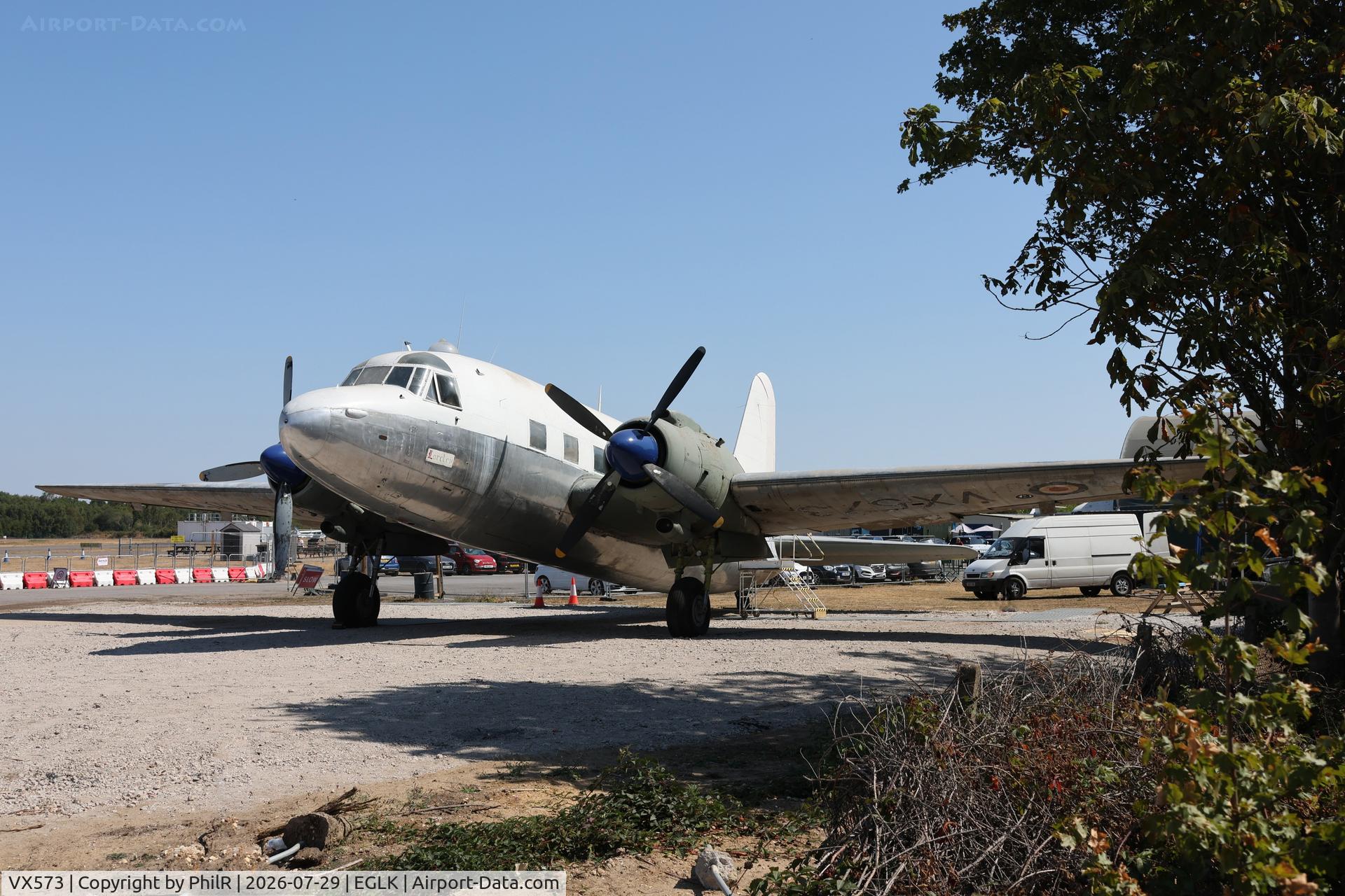 Aircraft VX573, 1949 Vickers 659 Valetta C.2, c/n 425, VX573 1950 Vickers Varsity C2 RAF Blackbushe, at EGLK, photo by PhilR