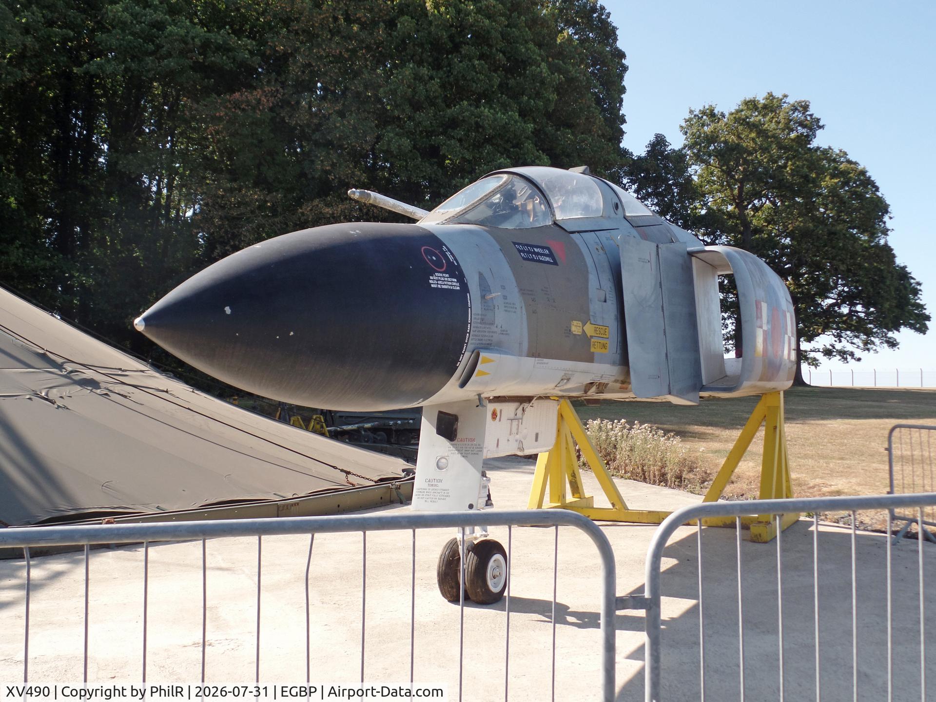 Aircraft XV490, 1969 McDonnell Douglas Phantom FGR2, c/n 3401, XV490 1969 McDonnell Douglad FGR2 Phantom ll RAF Kemble, at EGBP, photo by PhilR