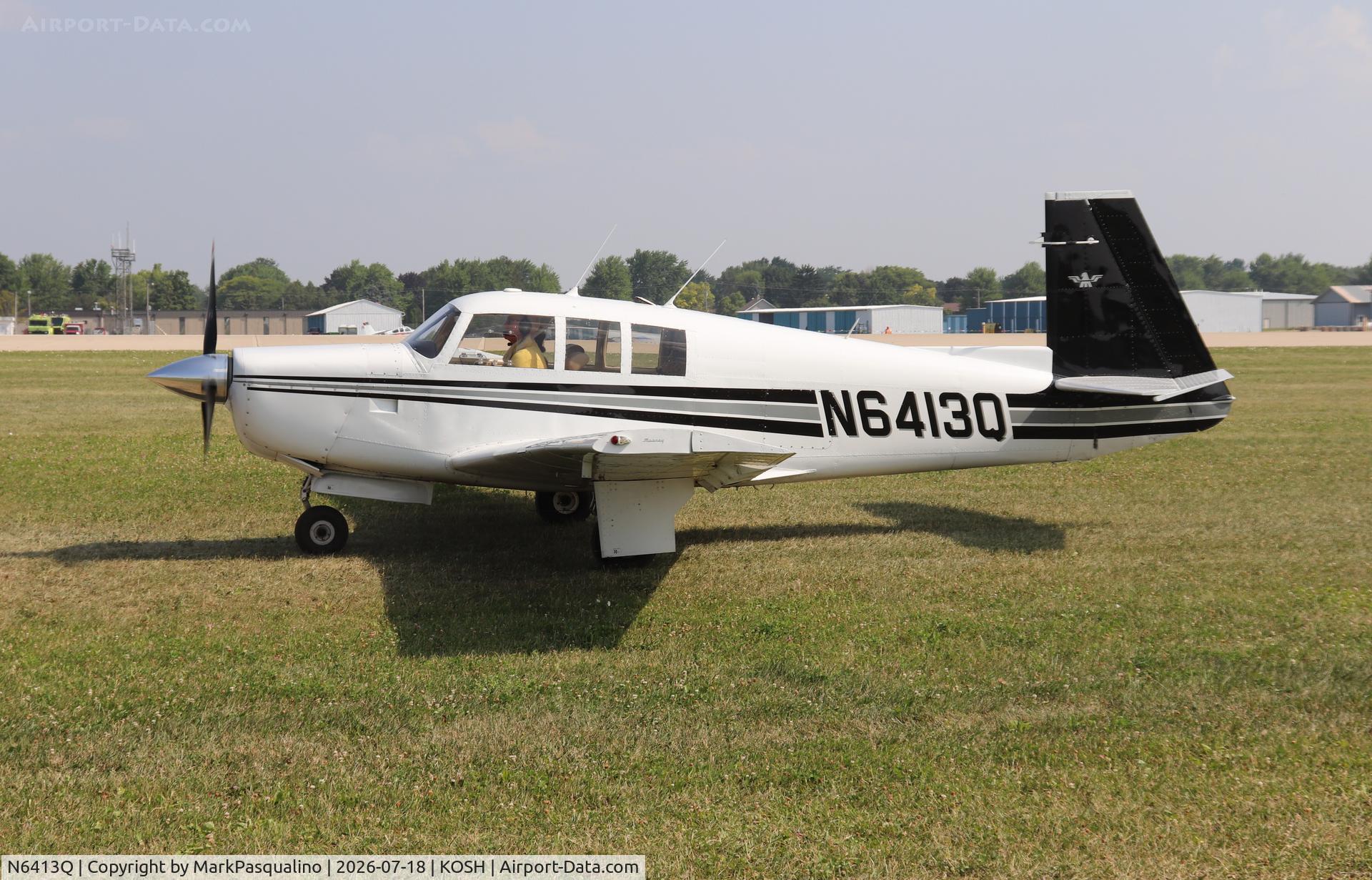 Aircraft N6413Q, 1967 Mooney M20F Executive, c/n 670492, Mooney M20F, at KOSH, photo by MarkPasqualino