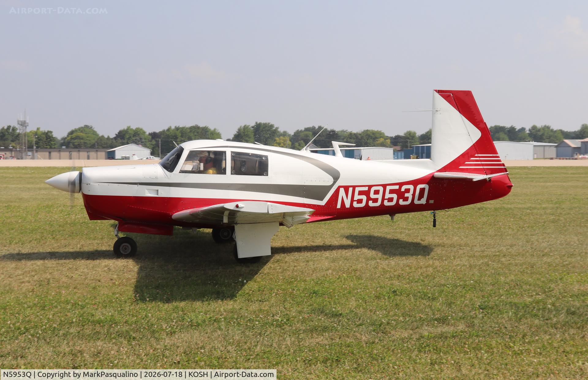 Aircraft N5953Q, 1965 Mooney M20C Ranger, c/n 3193, Mooney M20C, at KOSH, photo by MarkPasqualino