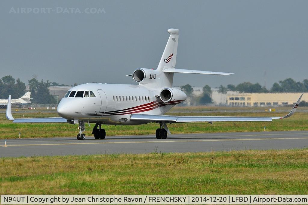 Aircraft N94UT, 2002 Dassault Falcon 900EX, c/n 105, 900EX, at LFBD, photo by Jean Christophe Ravon / FRENCHSKY