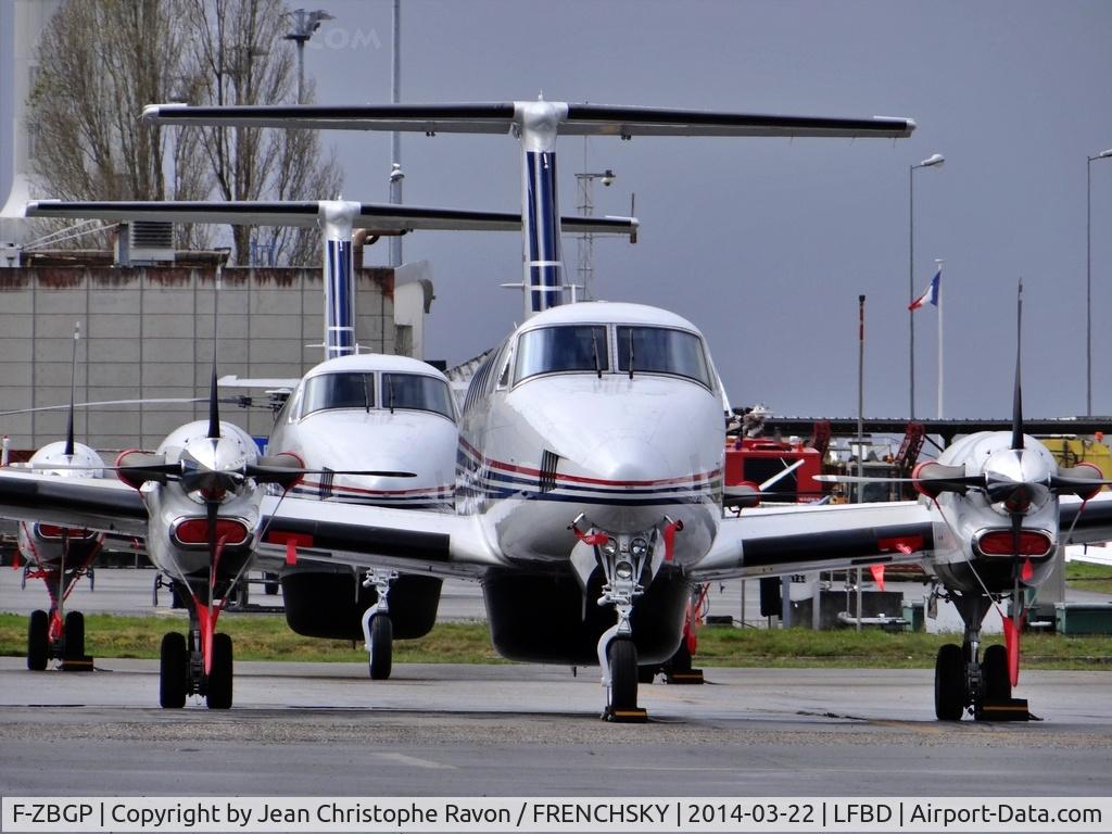 Aircraft F-ZBGP, 2012 Hawker Beechcraft 350i Super King Air (B300), c/n FL-802, France Douanes, at LFBD, photo by Jean Christophe Ravon / FRENCHSKY