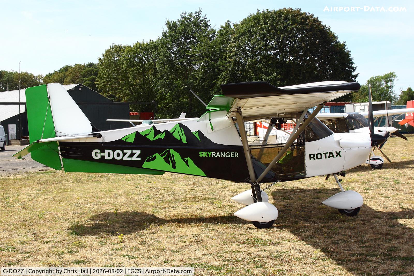 Aircraft G-DOZZ, 2008 Skyranger Swift 912S(1), c/n BMAA/HB/573, Sturgate 02/08/26, at EGCS, photo by Chris Hall
