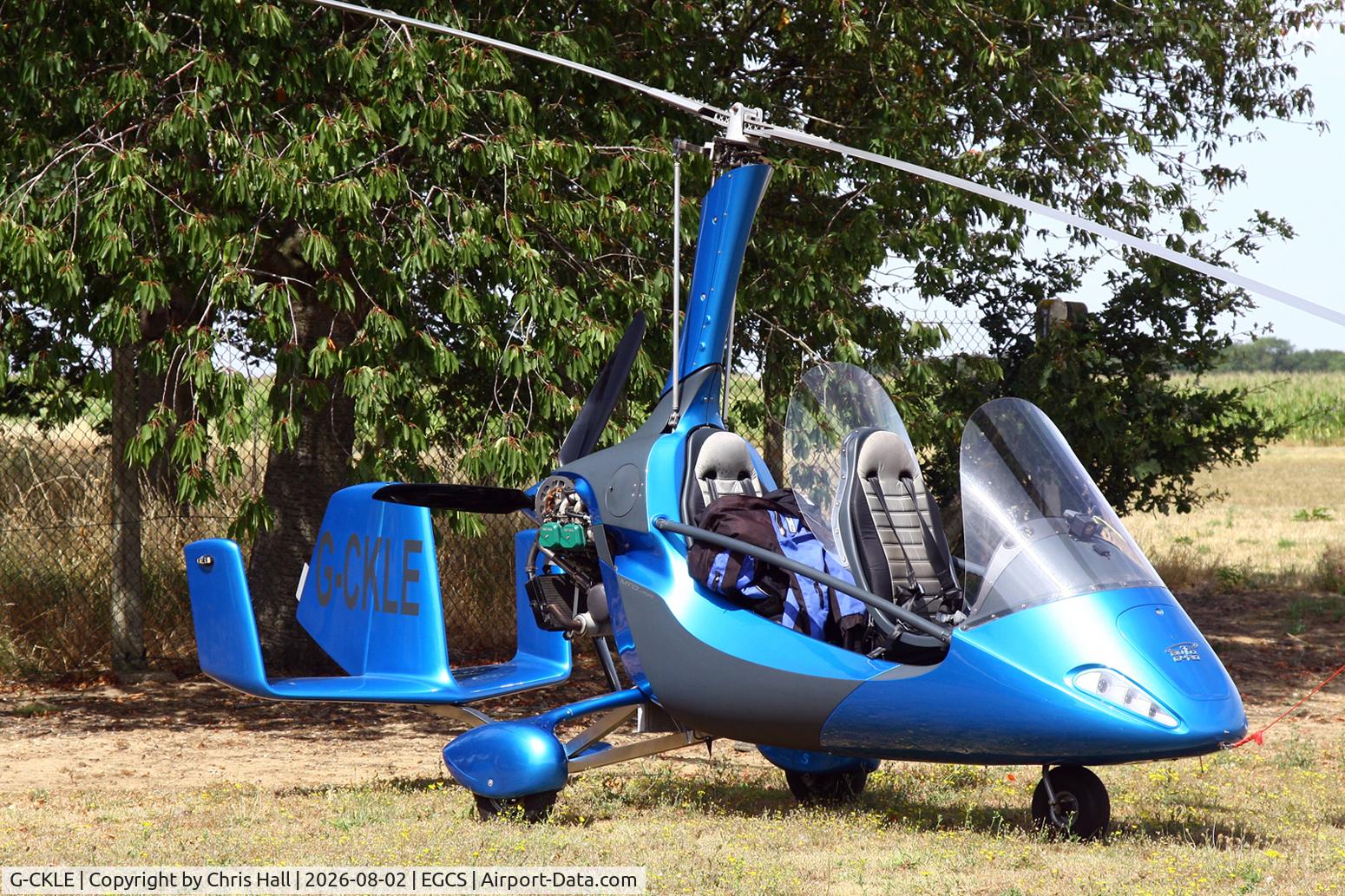 Aircraft G-CKLE, 2017 RotorSport UK MTOSport 2017, c/n RSUK/MTO2/001, Sturgate 02/08/26, at EGCS, photo by Chris Hall
