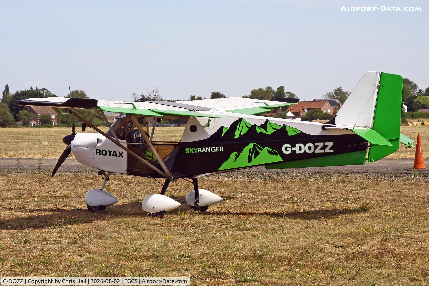 Aircraft G-DOZZ, 2008 Skyranger Swift 912S(1), c/n BMAA/HB/573, Sturgate 02/08/26, at EGCS, photo by Chris Hall