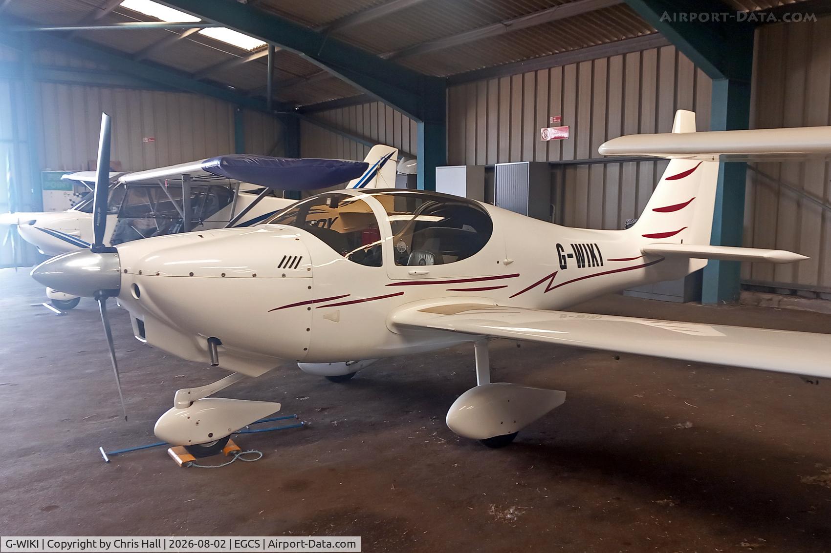 Aircraft G-WIKI, 2011 Europa XS Tri-Gear, c/n PFA 247-14095, Sturgate 02/08/26, at EGCS, photo by Chris Hall
