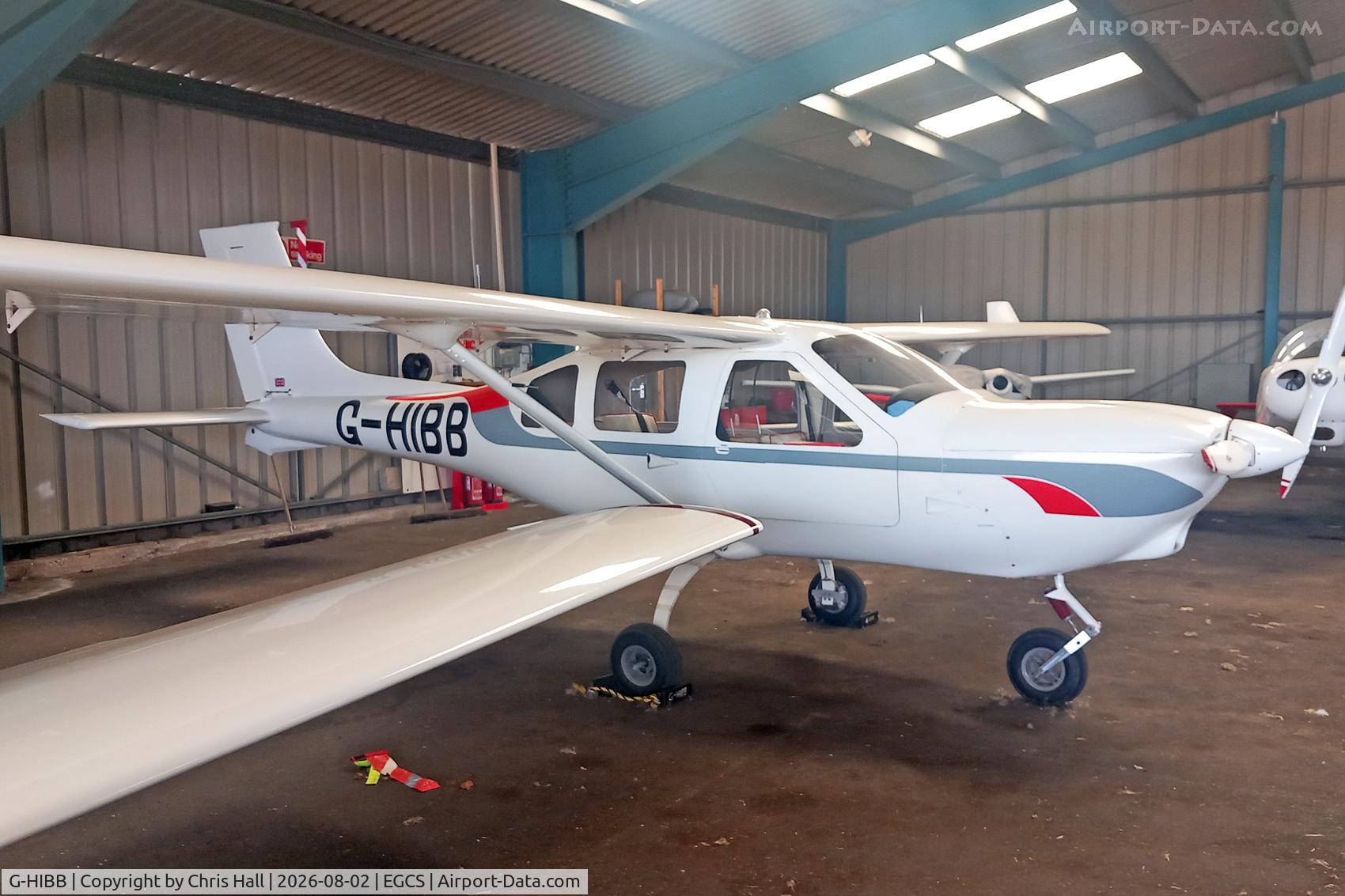Aircraft G-HIBB, 2020 Jabiru J430, c/n PFA 336-14694, Sturgate 02/08/26, at EGCS, photo by Chris Hall