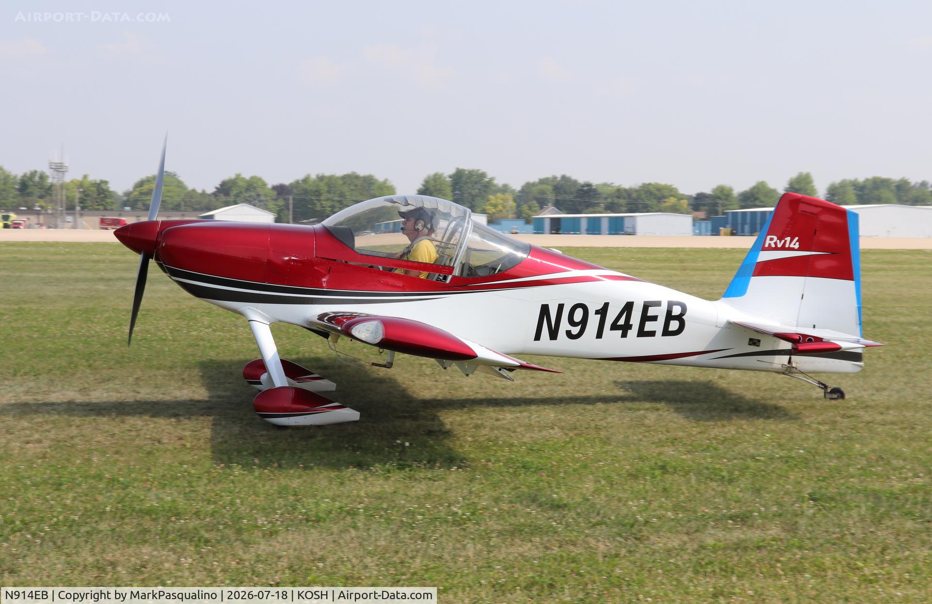Aircraft N914EB, 2022 Vans RV-14, c/n 140097, Vans RV-14, at KOSH, photo by MarkPasqualino