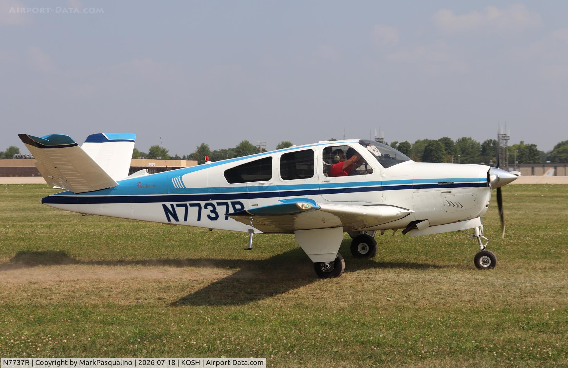 Aircraft N7737R, 1968 Beech V35A Bonanza, c/n D-8876, Beech V35A, at KOSH, photo by MarkPasqualino