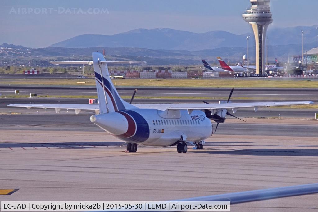 Aircraft EC-JAD, 1992 ATR 42-201, c/n 321, Parked, at LEMD, photo by micka2b