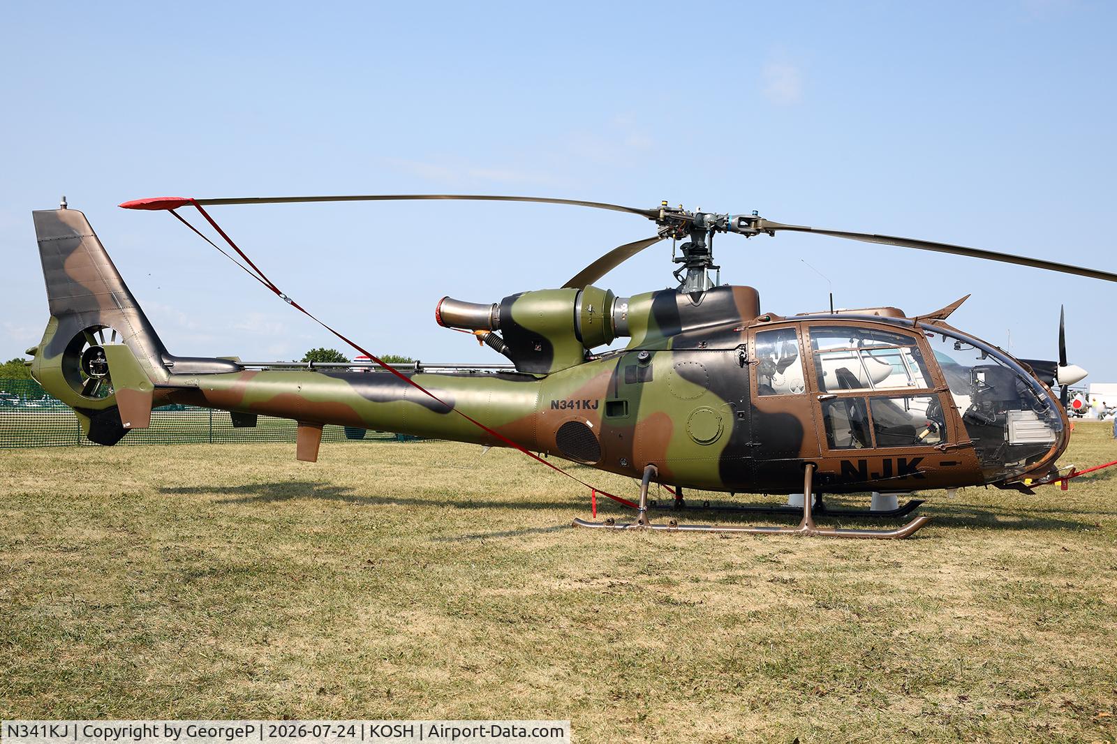 Aircraft N341KJ, 1976 Eurocopter SA-341F2 Gazelle, c/n 1483, Airventure 2026., at KOSH, photo by GeorgeP