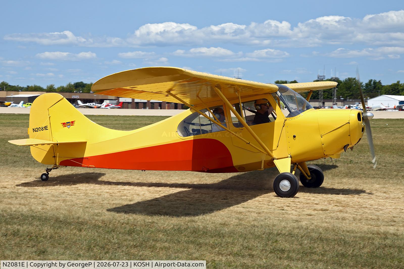Aircraft N2081E, 1946 Aeronca 7AC Champion, c/n 7AC-5651, N2081E, at KOSH, photo by GeorgeP