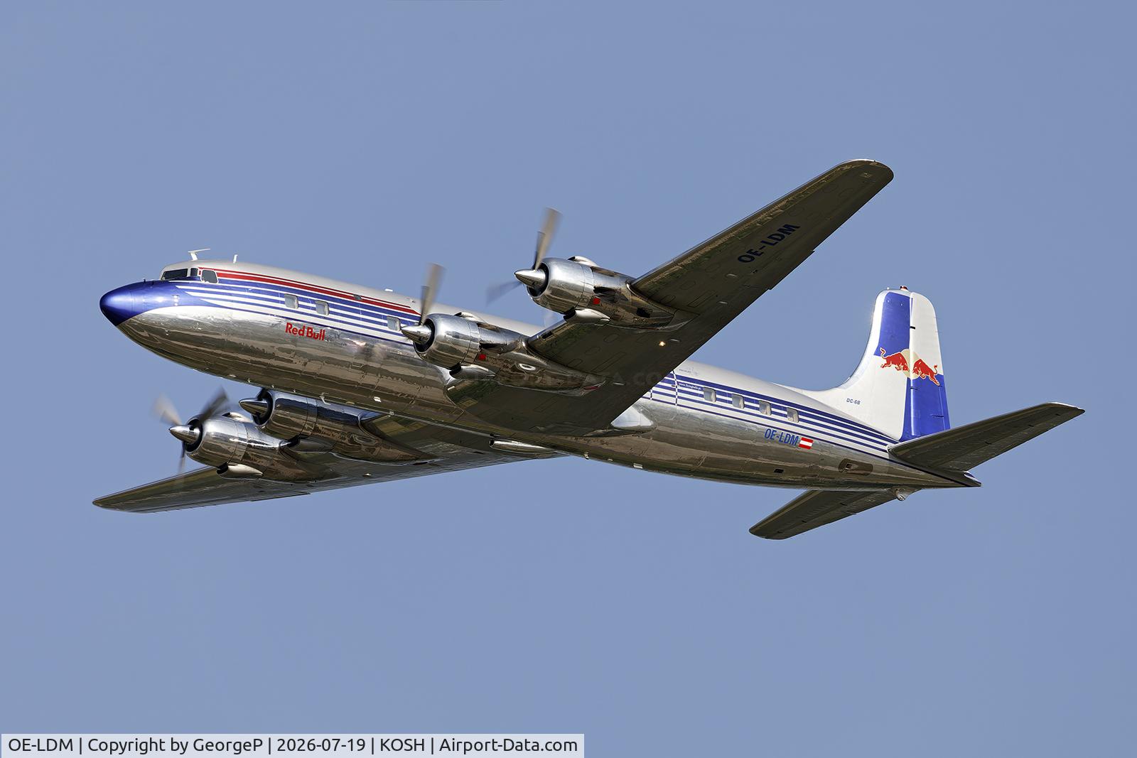 Aircraft OE-LDM, 1958 Douglas DC-6B, c/n 45563 l/n 1034, Airventure 2026., at KOSH, photo by GeorgeP