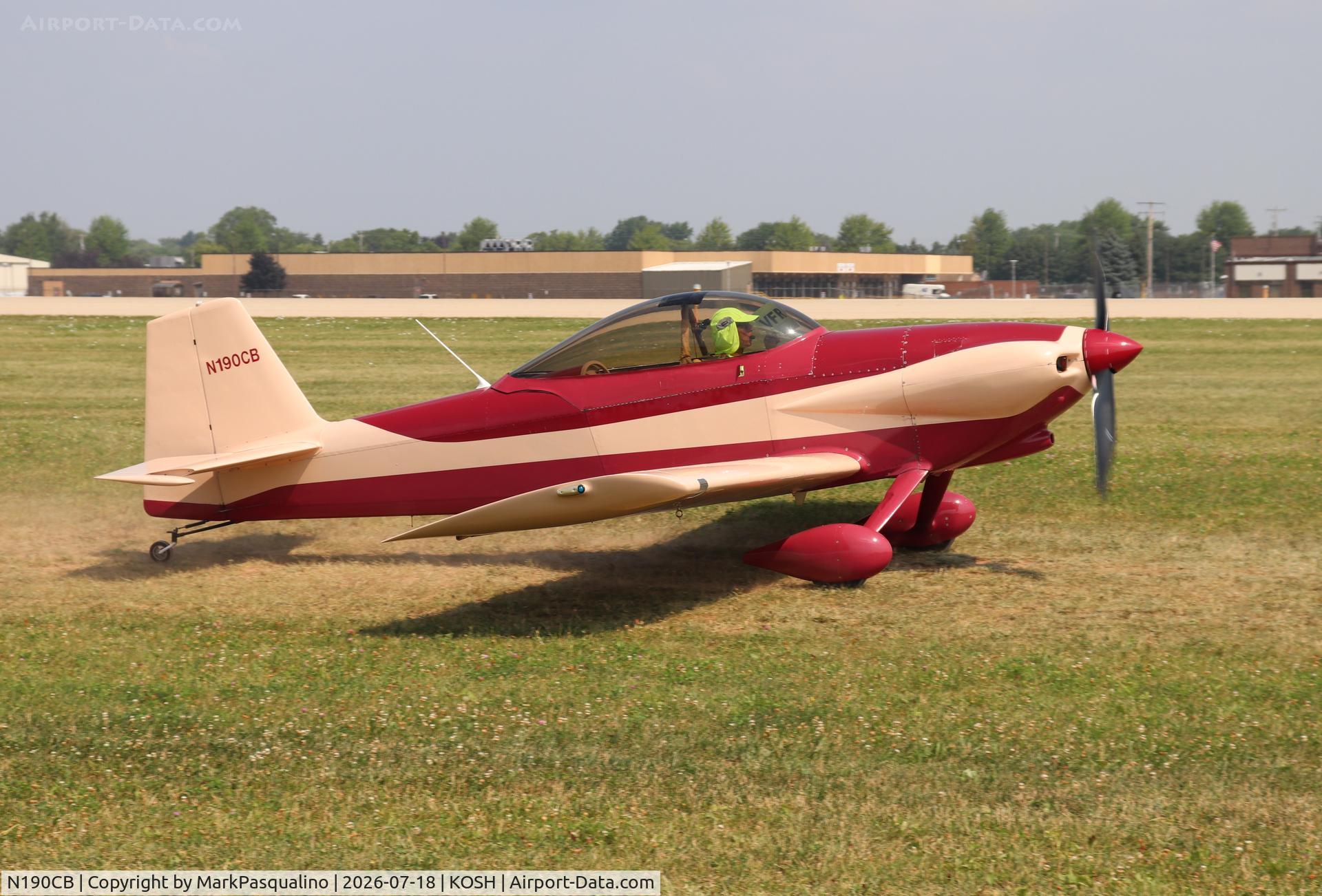 Aircraft N190CB, Vans RV-4, c/n 4470, Vans RV-4, at KOSH, photo by MarkPasqualino