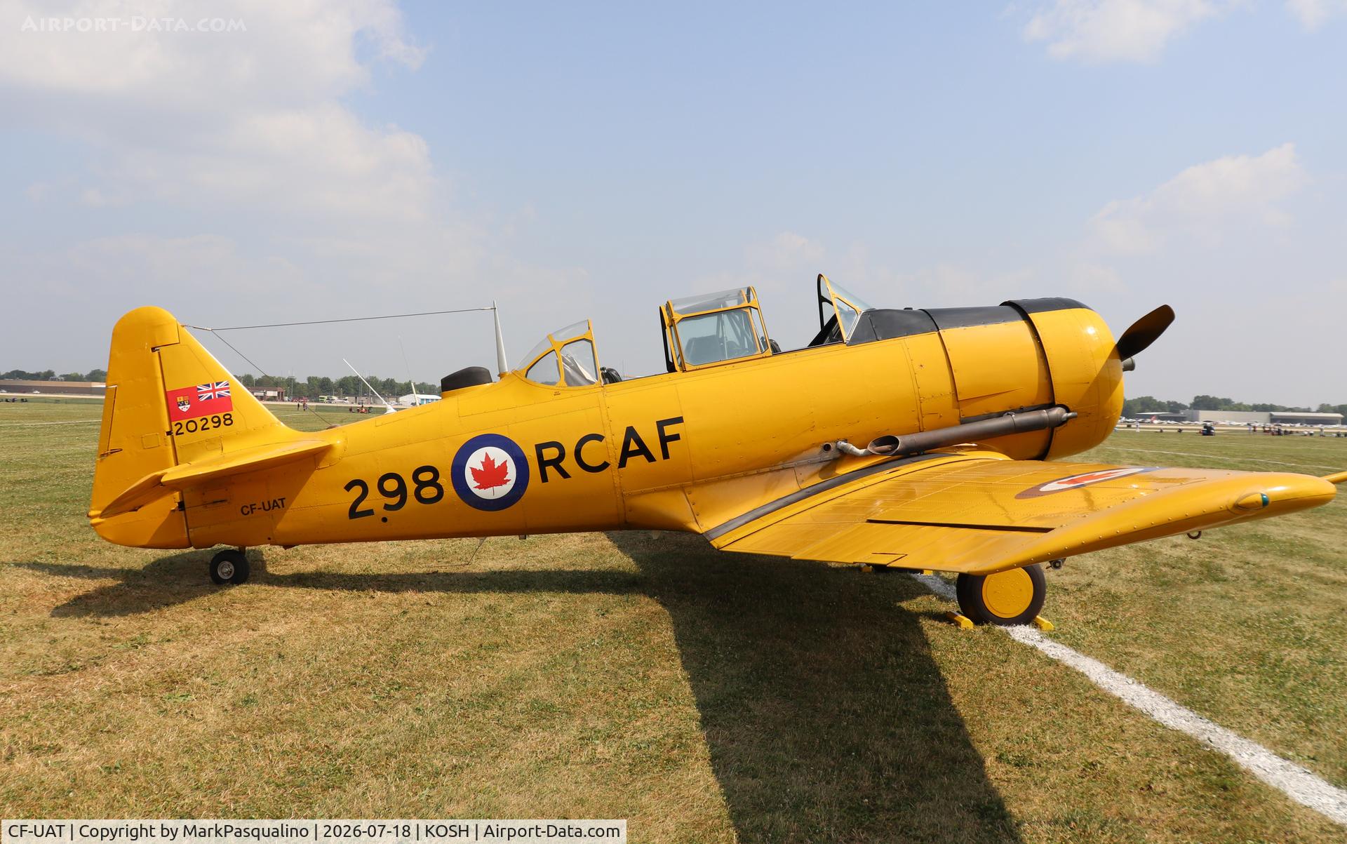 Aircraft CF-UAT, 1952 Canadian Car & Foundry T-6 Harvard Mk.4, c/n CCF4-89, T-6 Harvard Mk.4, at KOSH, photo by MarkPasqualino