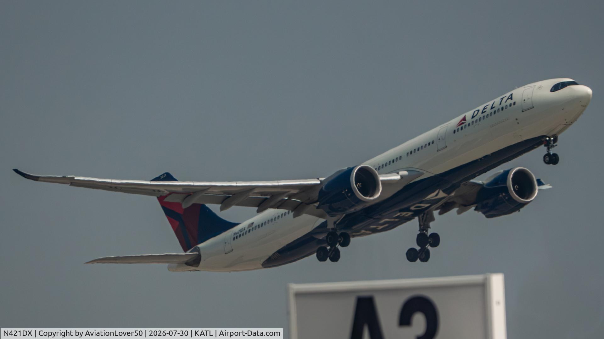 Aircraft N421DX, Airbus A330-941, c/n 2028, Delta A339, at KATL, photo by AviationLover50
