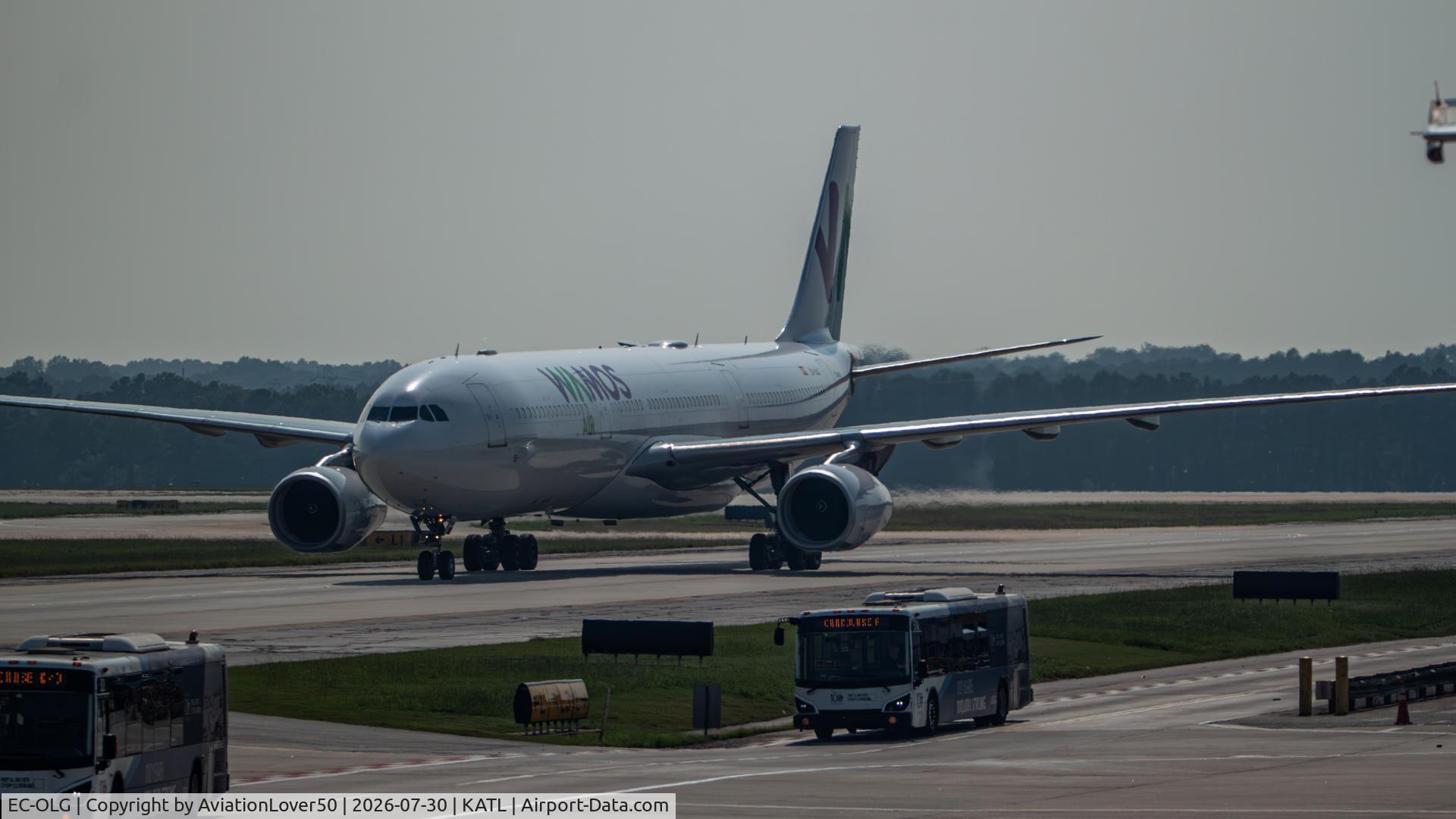 Aircraft EC-OLG, 2010 Airbus A330-343X, c/n 1201, Wamos A333, at KATL, photo by AviationLover50