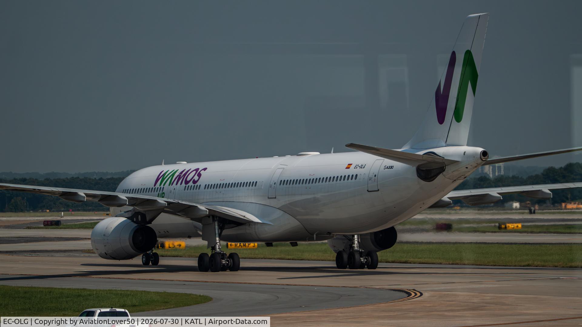 Aircraft EC-OLG, 2010 Airbus A330-343X, c/n 1201, Wamos A333, at KATL, photo by AviationLover50