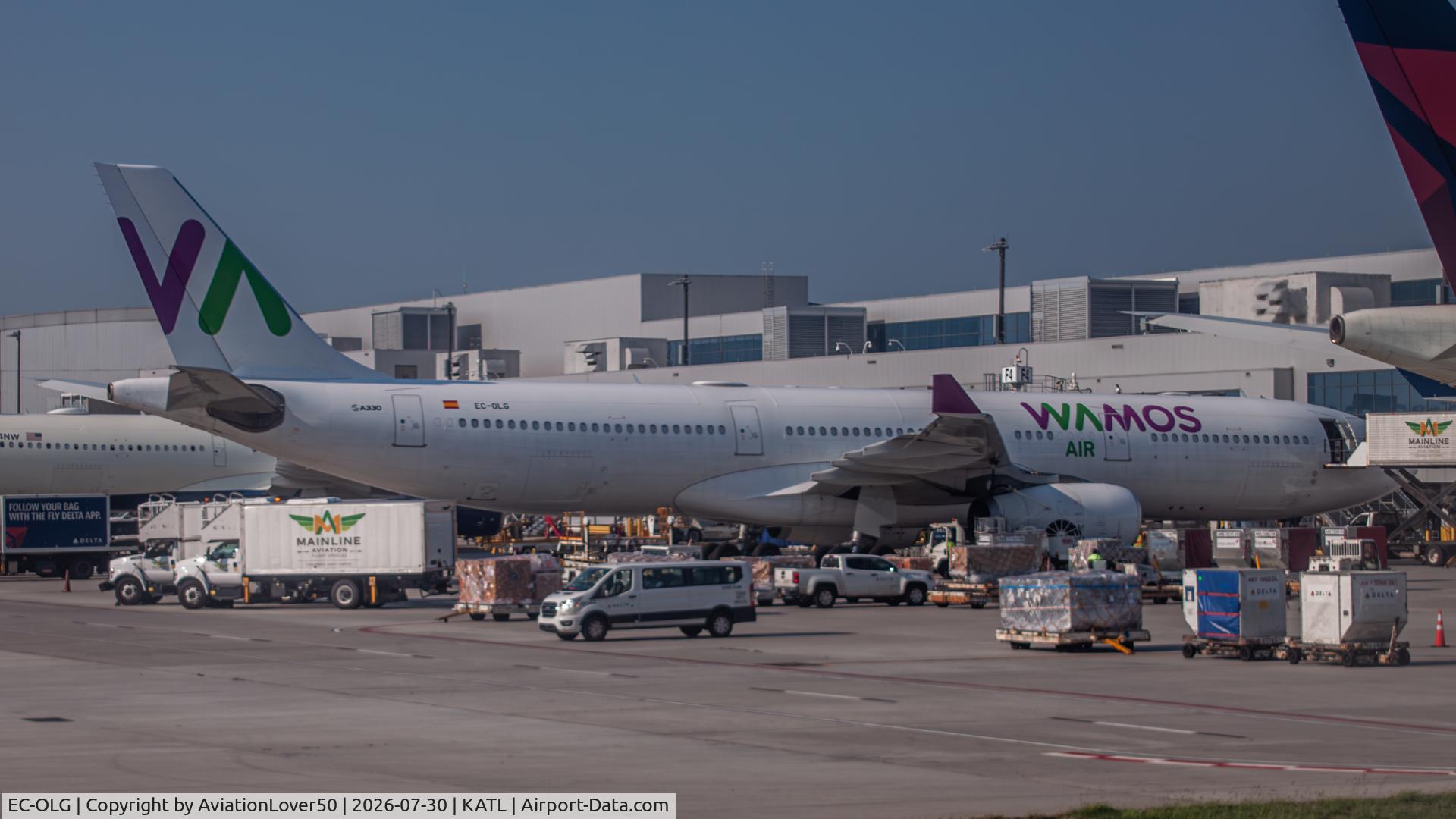 Aircraft EC-OLG, 2010 Airbus A330-343X, c/n 1201, Wamos A333, at KATL, photo by AviationLover50