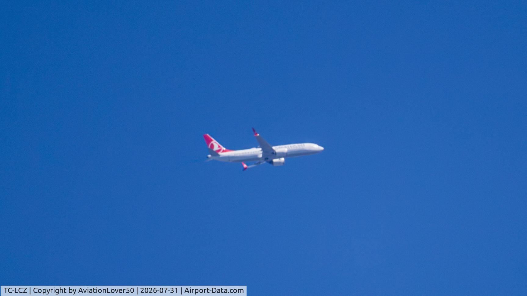 Aircraft TC-LCZ, 2026 Boeing 737-8 MAX, c/n 62950 l/n 9746, Turkish MAX 8, photo by AviationLover50