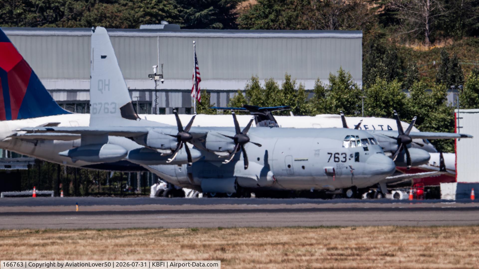 Aircraft 166763, Lockheed KC-130J Hercules, c/n 382 l/n 5563, USMC KC-130J, at KBFI, photo by AviationLover50
