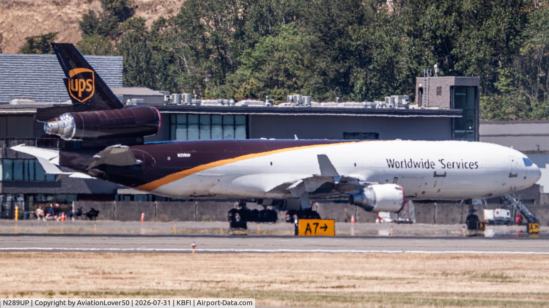 Aircraft N289UP, 1992 McDonnell Douglas MD-11F, c/n 48455, UPS MD-11F, at KBFI, photo by AviationLover50