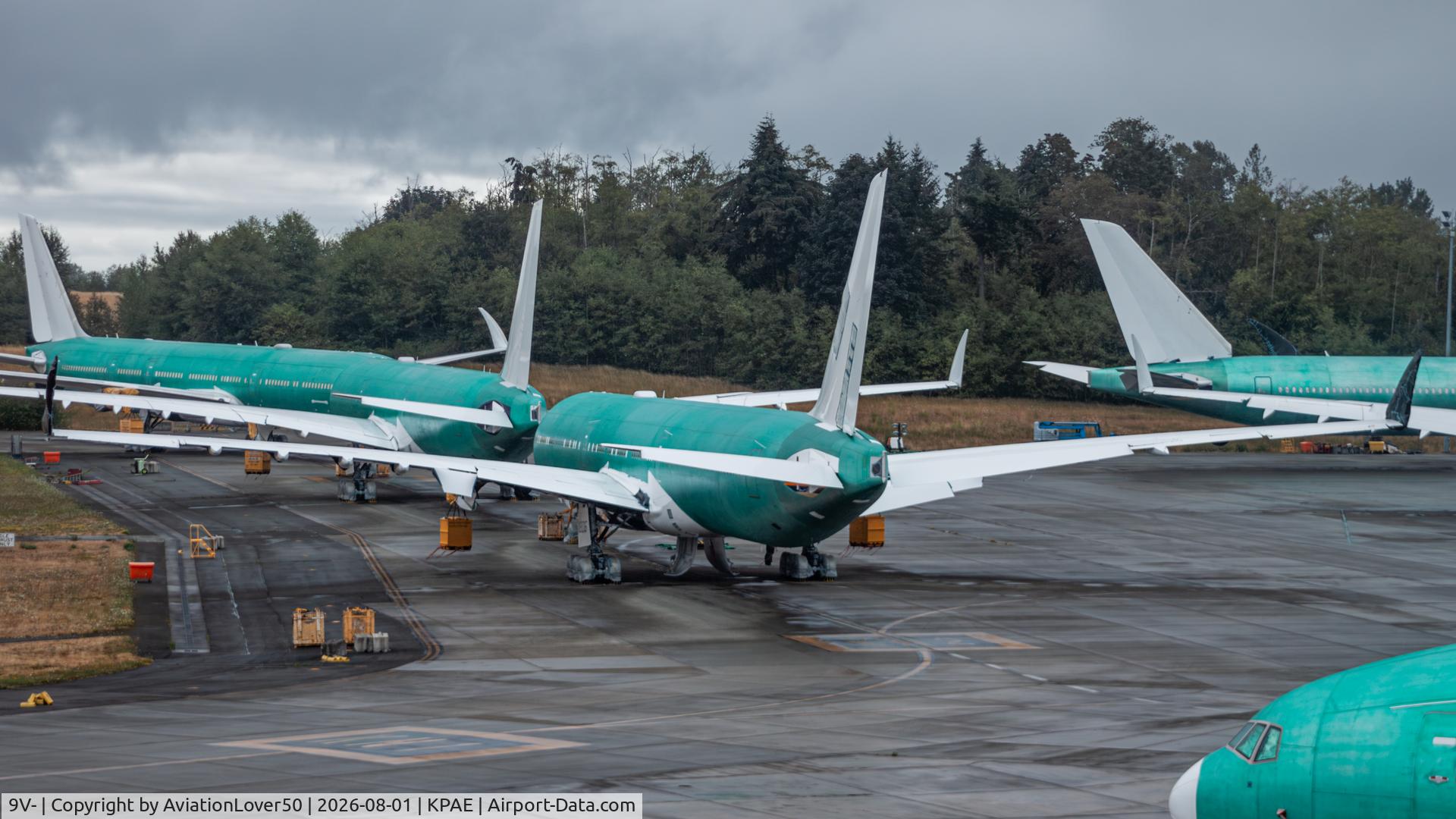 Aircraft 9V-, 2024 Boeing 777-9, c/n 64824 l/n 1806, Singapore 779, at KPAE, photo by AviationLover50