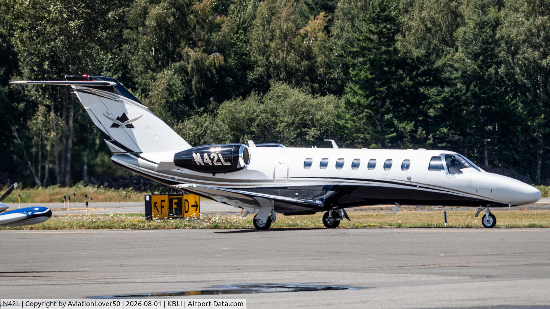 Aircraft N42L, 2024 Cessna 525B CitationJet CJ3+, c/n 525B0717, CJ3+, at KBLI, photo by AviationLover50